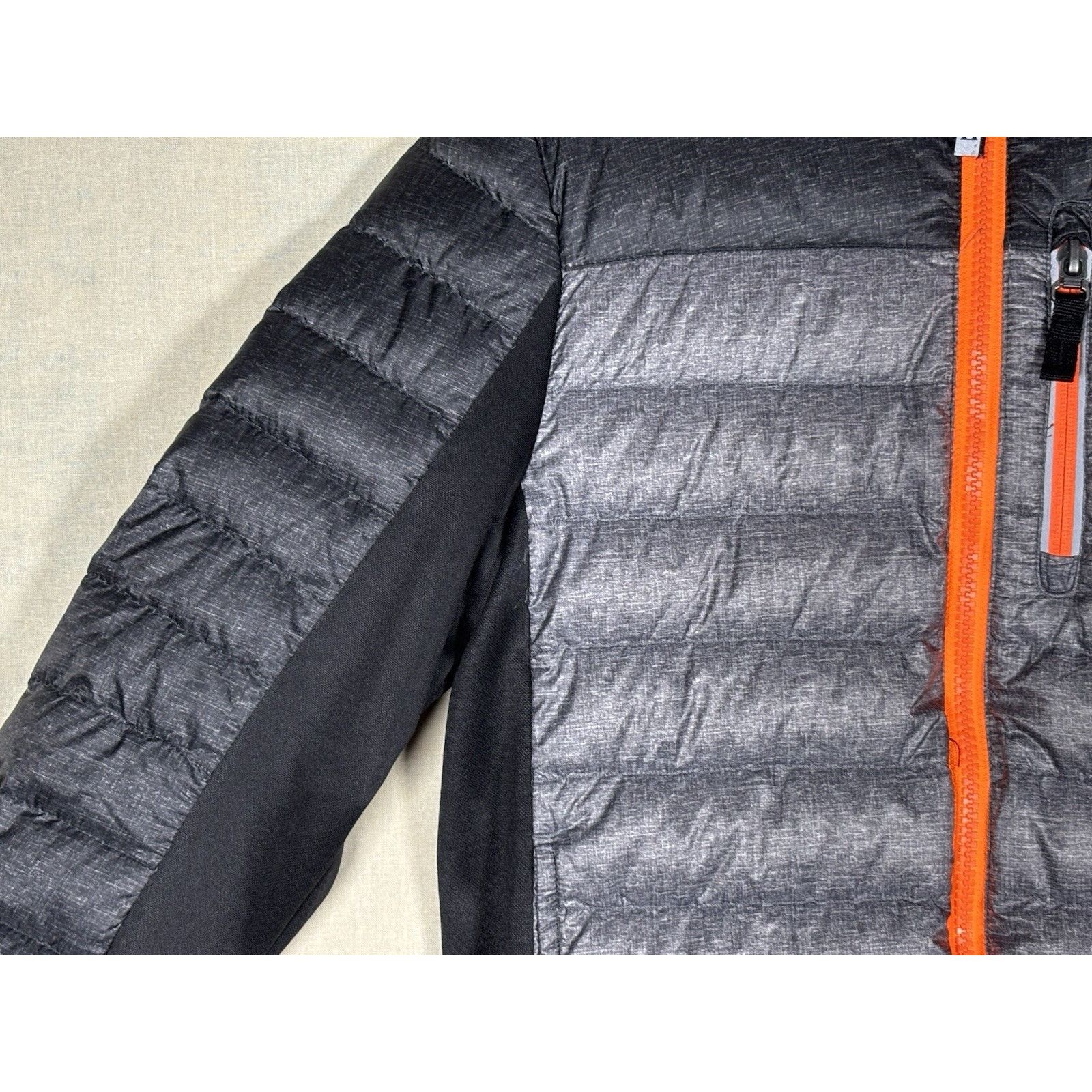 The Unbranded Brand Gerry Kids Puffer Jacket XS 5/6 Gray Black Hooded Down Size US XS / EU 42 / 0 - 11 Thumbnail