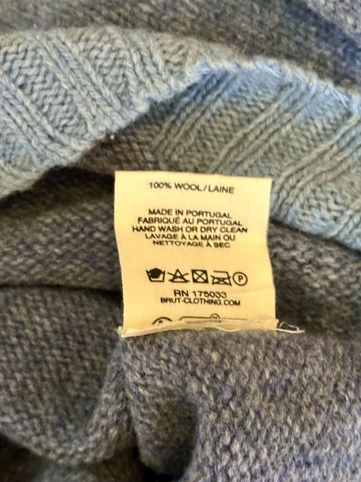 BRUT Archive BRUT Archive Shetland V-Neck Sweater Mid Blue Size US S / EU 44-46 / 1 - 4 Thumbnail