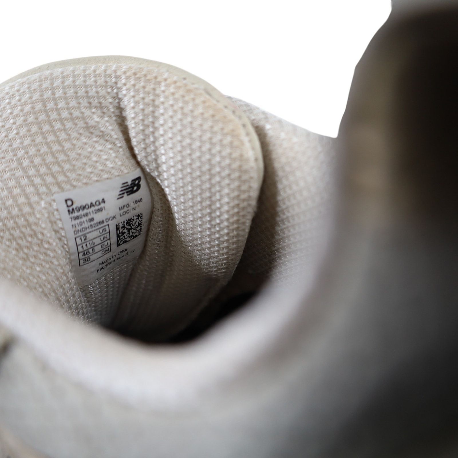 New Balance New Balance 990v4 Angora Sneakers Size US 12 / EU 45 - 6 Thumbnail