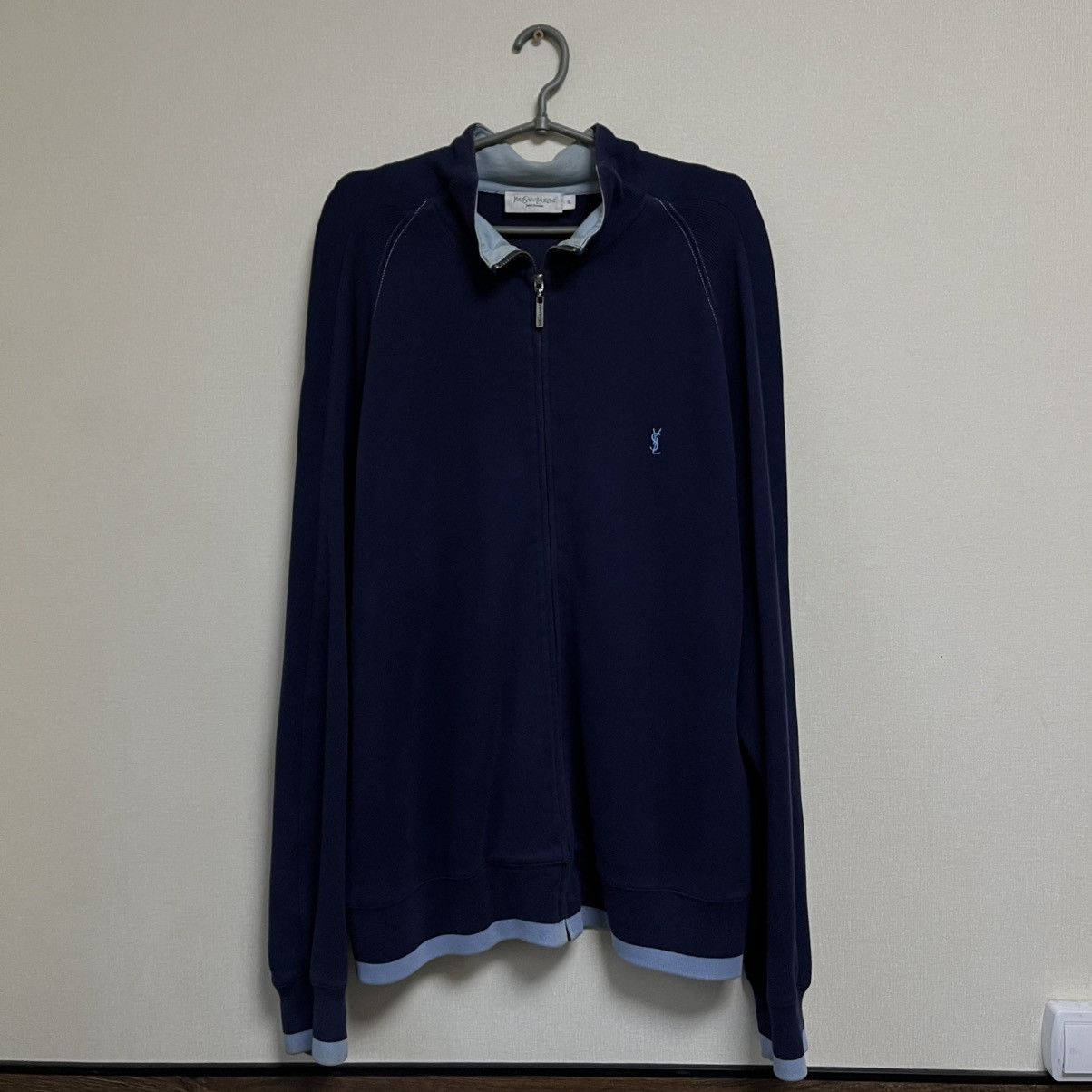 Yves Saint Laurent Vintage Yves Saint Laurent Full Zip Fleece Sweatshirt YSL Size US XL / EU 56 / 4 - 1 Thumbnail