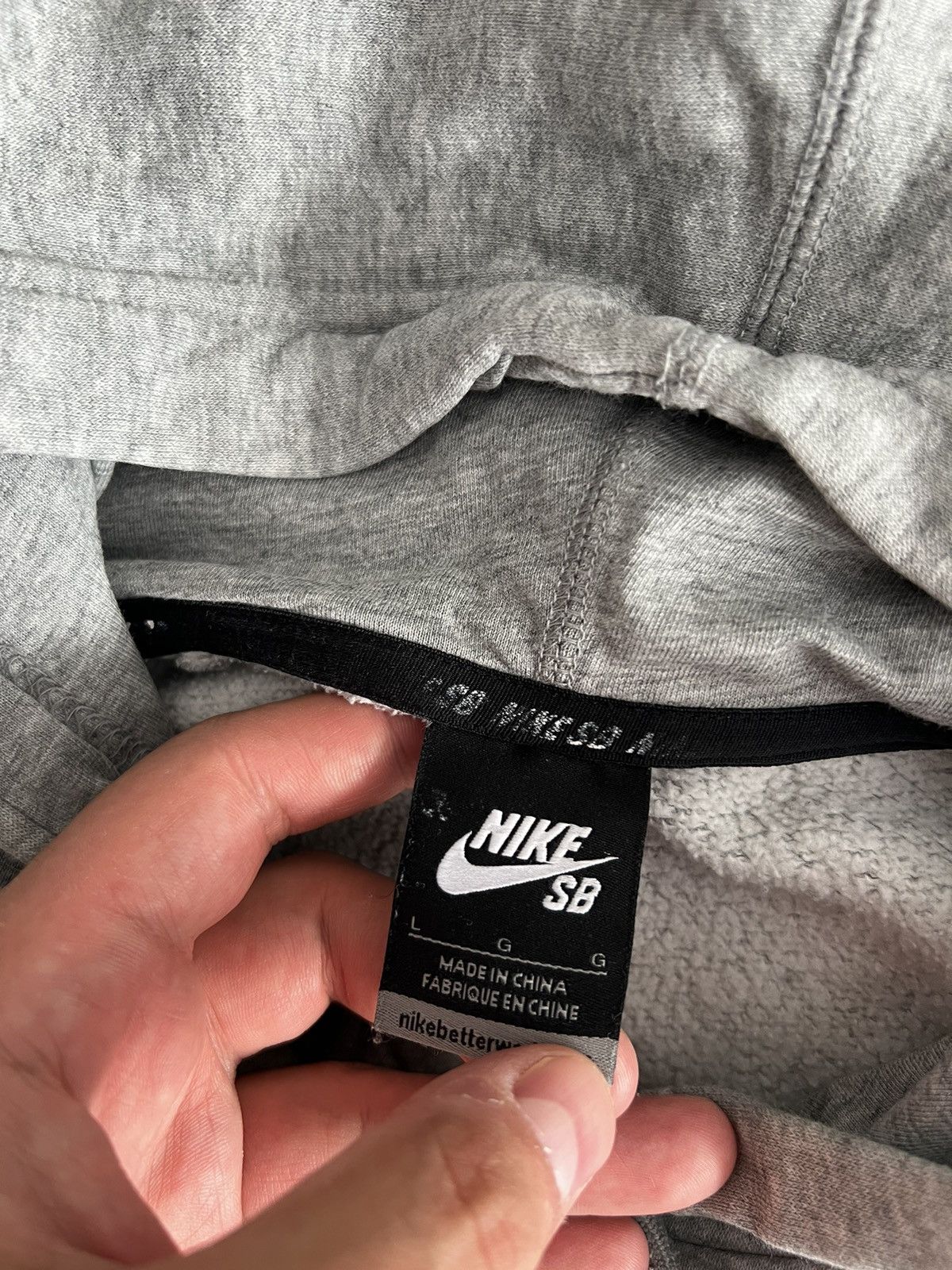 Nike Vintage Y2K Nike SB Grey Hoodie Size US L / EU 52-54 / 3 - 6 Thumbnail