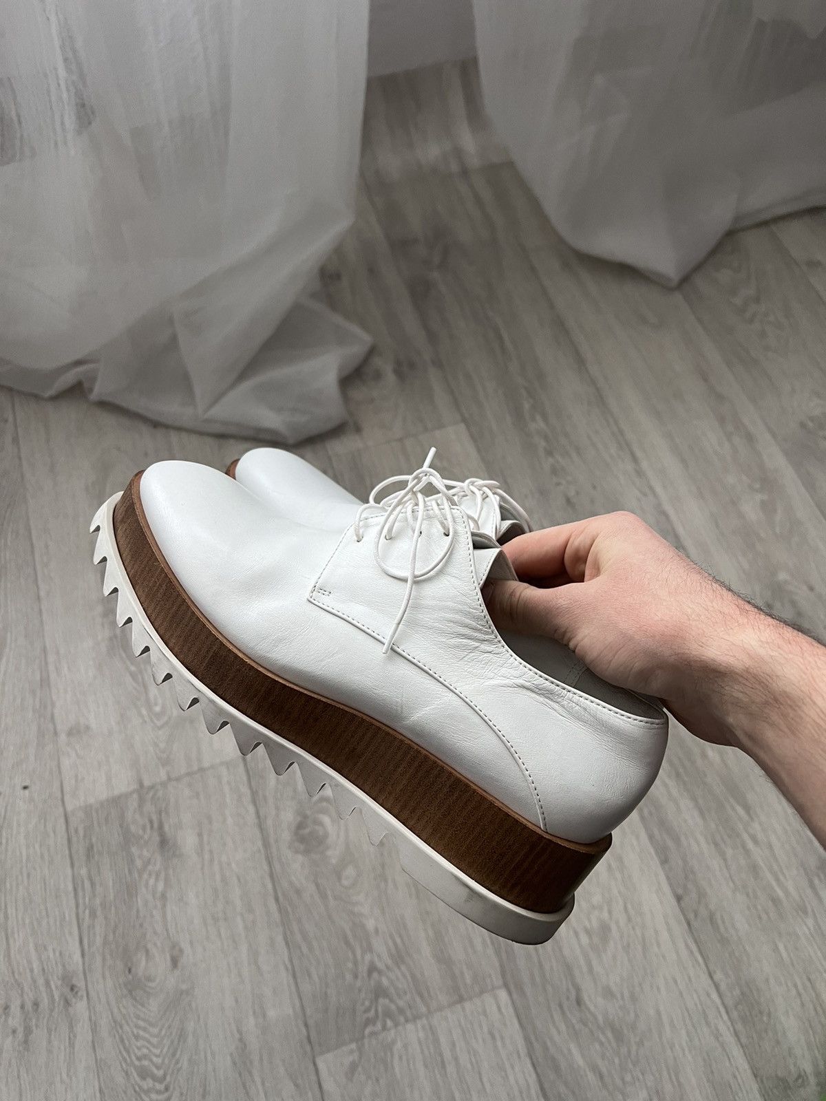 image of Jil Sander Loafers Sneakers Shoes in White, Women's (Size 8)