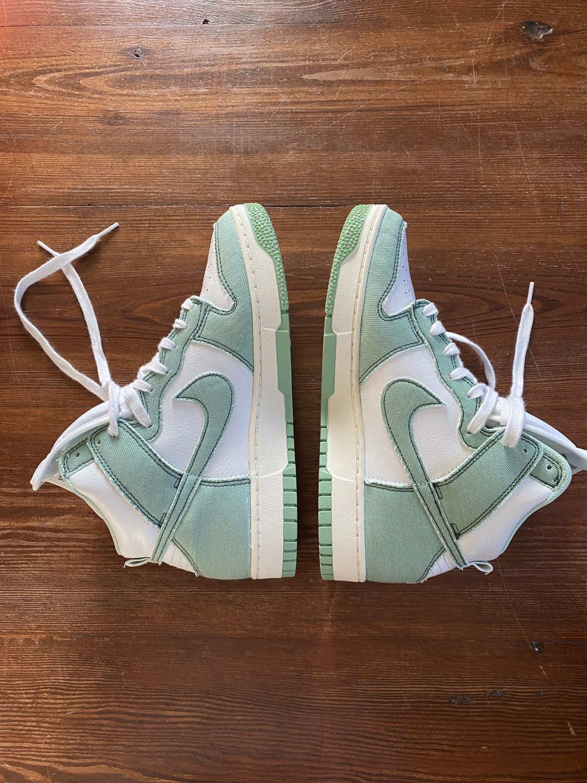 Nike Nike Women’s Dunk Hi 1985 Enamel Green ‘Denim’ New Box 9.5 Size US 9.5 / IT 39.5 - 5 Thumbnail