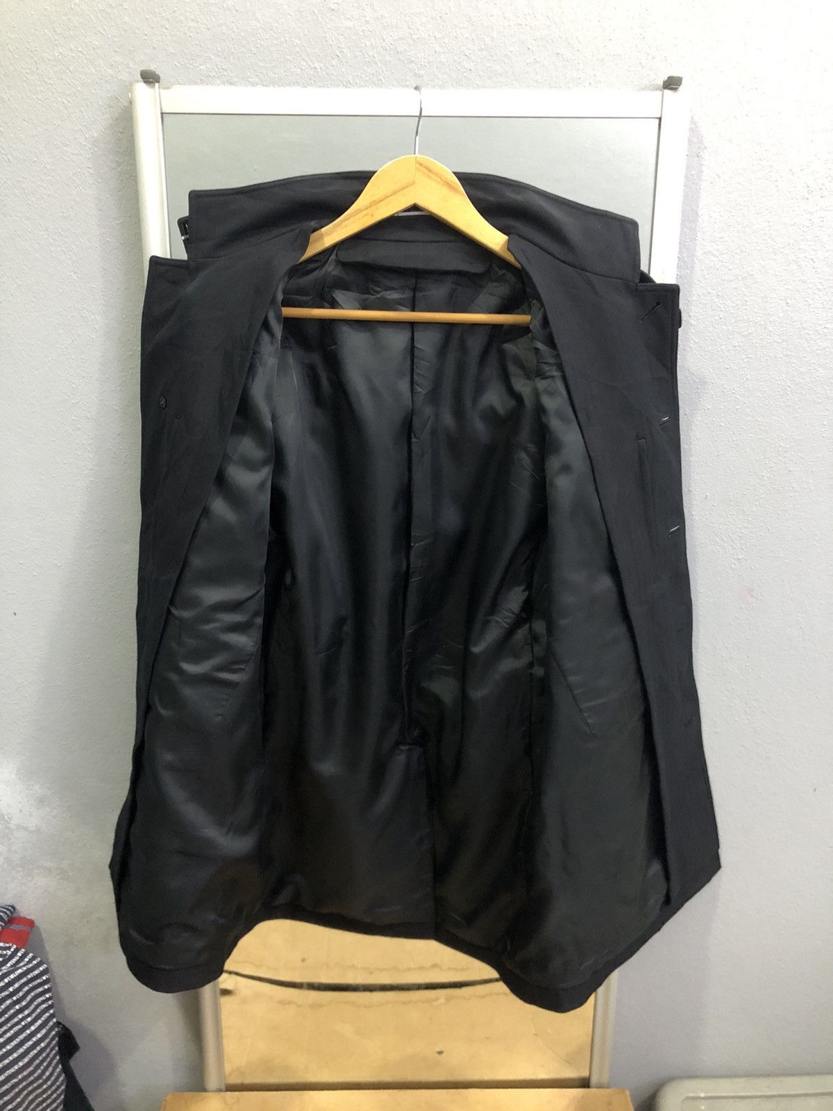 Japanese Brand Japanese Herringbone Convertible Stand Collar Coat Size US S / EU 44-46 / 1 - 8 Thumbnail