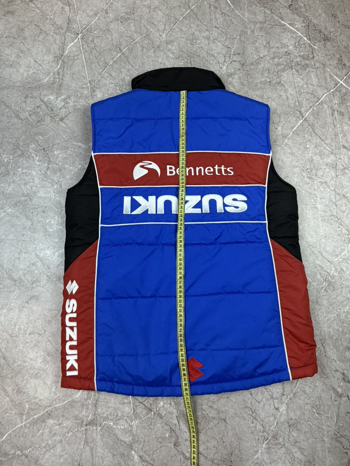 Formula 1 Suzuki GSXR Tyco TAS Racing Blue Motorcycle Fleece Vest Size US M / EU 48-50 / 2 - 12 Thumbnail