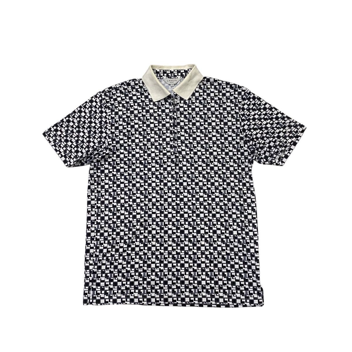 Lanvin Vintage Lanvin Sport monogram half zipper shirt Size US M / EU 48-50 / 2 - 1 Thumbnail