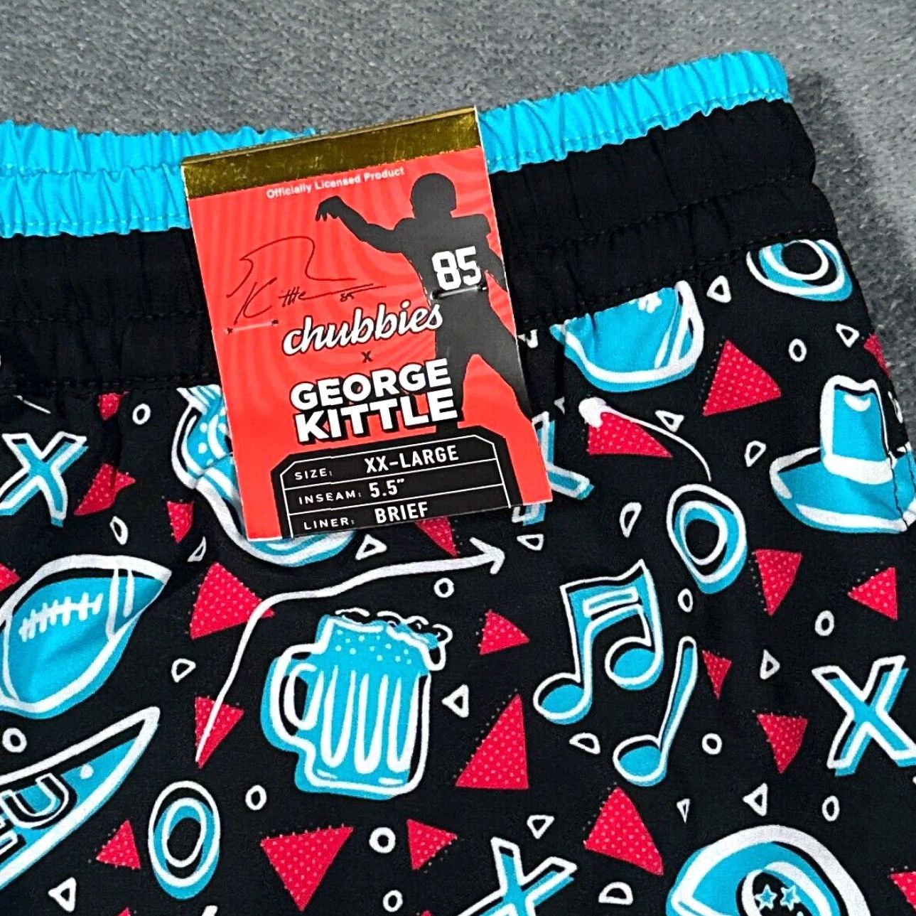 Chubbies Chubbies George Kittle Swim Trunks 2XL XXL Black Beer Football Cowboy Hat TEU USA American Beach Hawaiian Hip Hop Hipster Tribal Sports Baseball? Size ONE SIZE - 2 Thumbnail