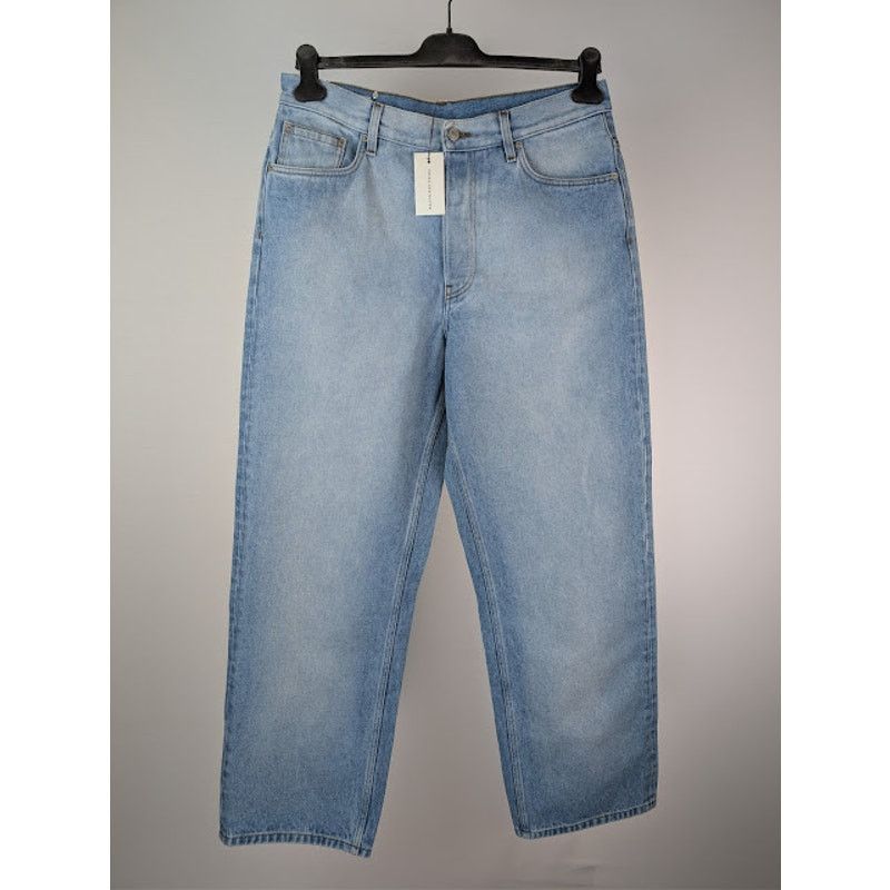 Dries Van Noten o1rshd1 Bershka Baggy Fit Denim Pants in Mid Blue Size US 34 / EU 50 - 1 Thumbnail