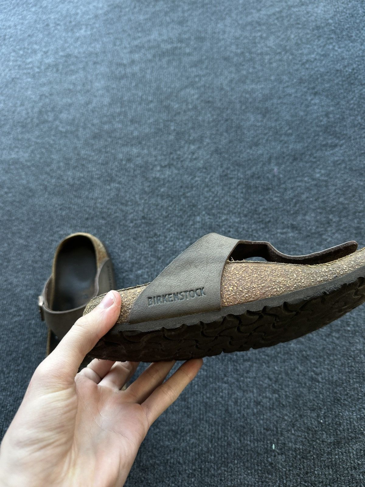 Birkenstock VNTG🚨 BIRKENSTOCK BROWN LUXURY Y2K RARE WOMEN SLIDES Size US 7 / IT 37 - 10 Thumbnail