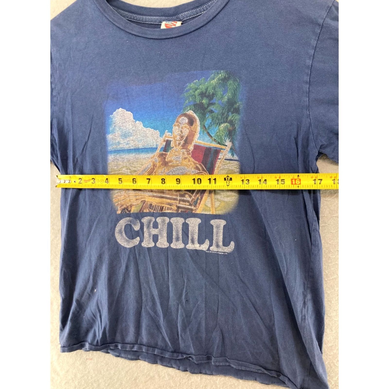 Junk Food Junk Food Mens TShirt Large Blue C3PO USA MADE Graphic Print Crew Neck Short Sleeve Cotton Jersey T-Shirt Size US L / EU 52-54 / 3 - 3 Thumbnail