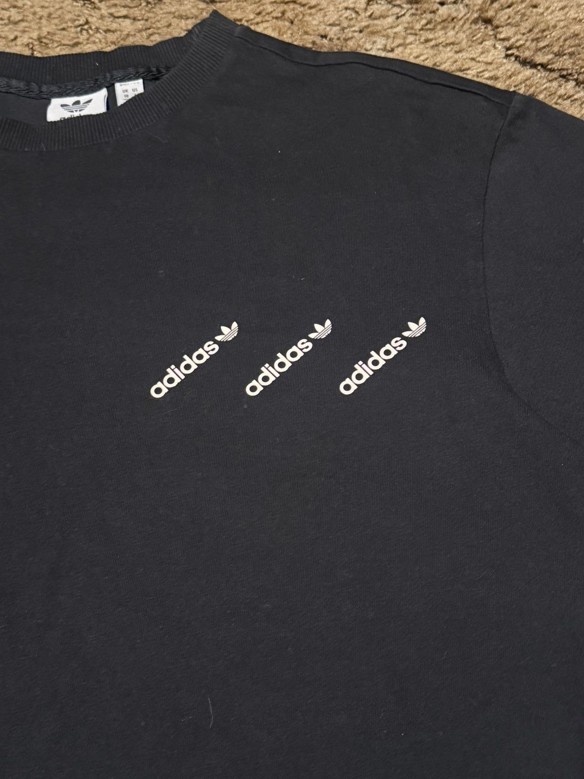 Adidas Adidas Triple Logo T-Shirt Tee Black Large Size US L / EU 52-54 / 3 - 2 Thumbnail