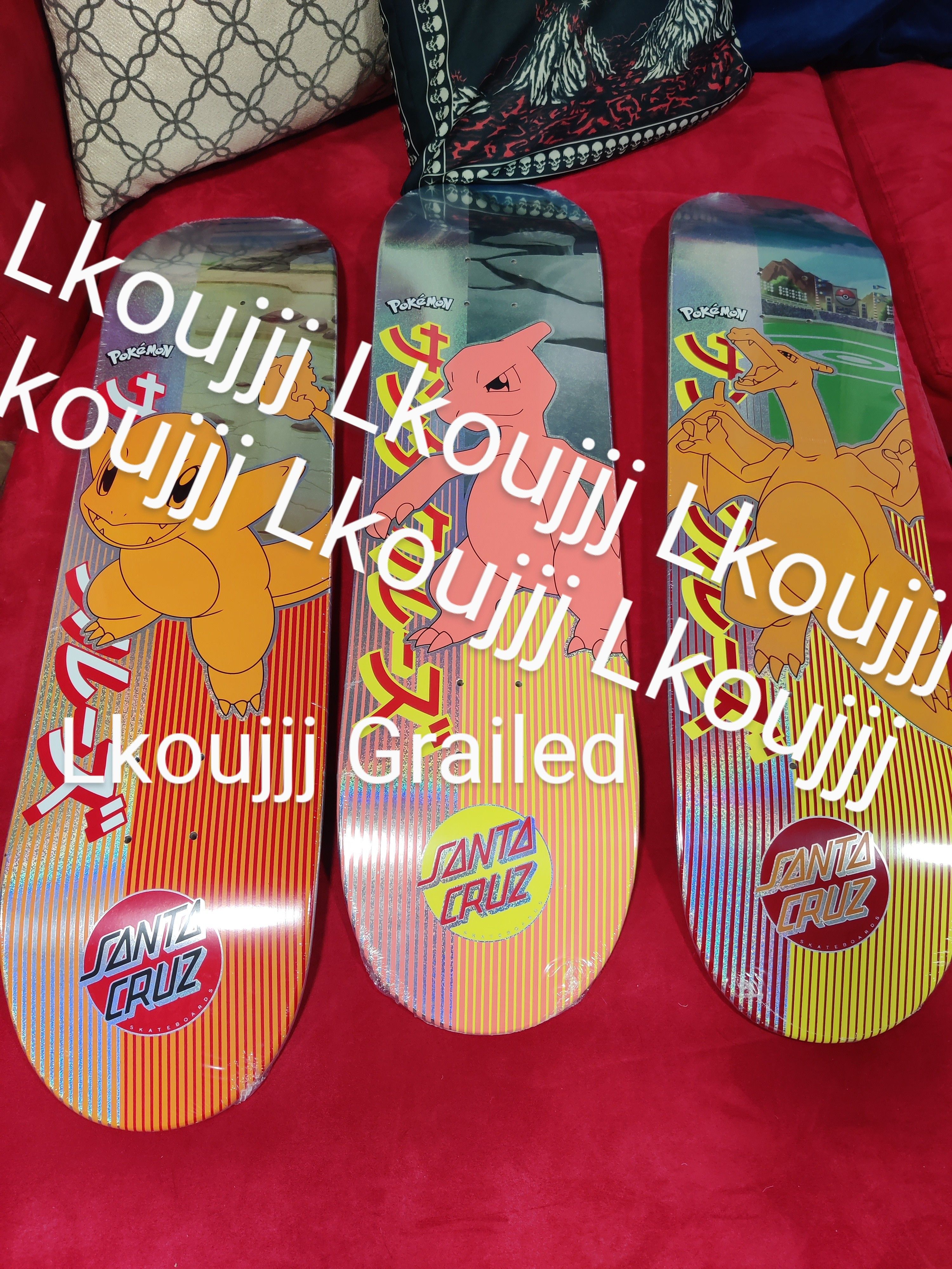 Pokemon × Santa Cruz Skateboards POKEMON x Santa Cruz (3) FULL FIRE EVO SET Size ONE SIZE - 1 Preview