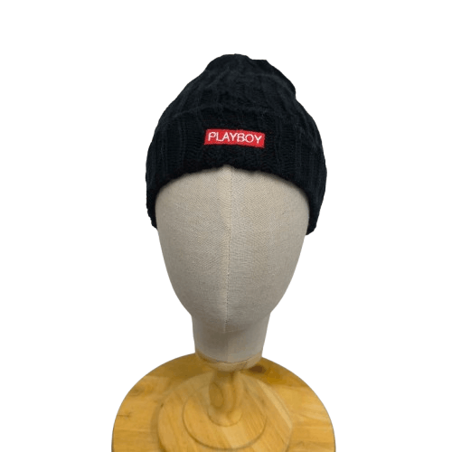 Playboy 🐰 Playboy box logo spellout beanie hat Size ONE SIZE - 1 Thumbnail