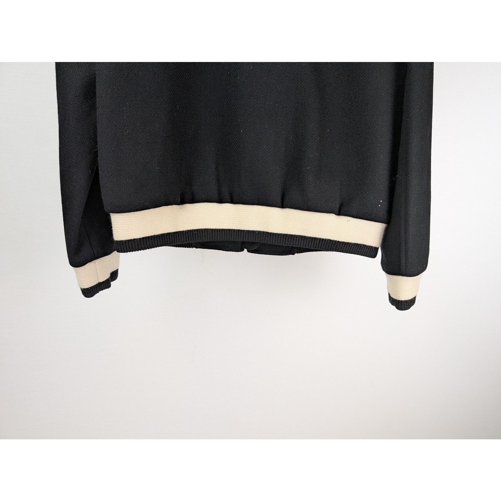 Saint Laurent Paris o1rshd1 CC20 Zipper Jacket in Black/Beige Size US M / EU 48-50 / 2 - 13 Thumbnail