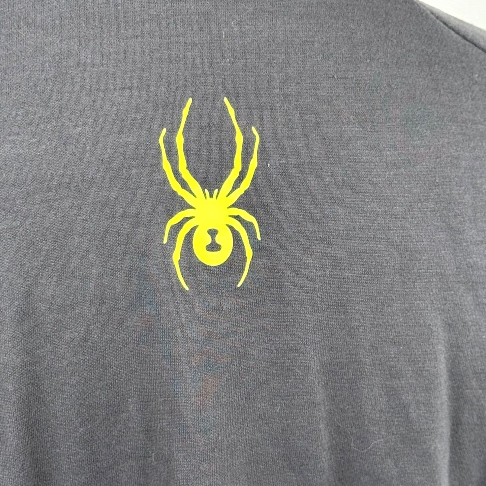 Spyder Spyder Mens XL Track Jacket Gray Spiderweb Graphic Full Zip Mock Neck Athletic Size US XL / EU 56 / 4 - 4 Thumbnail