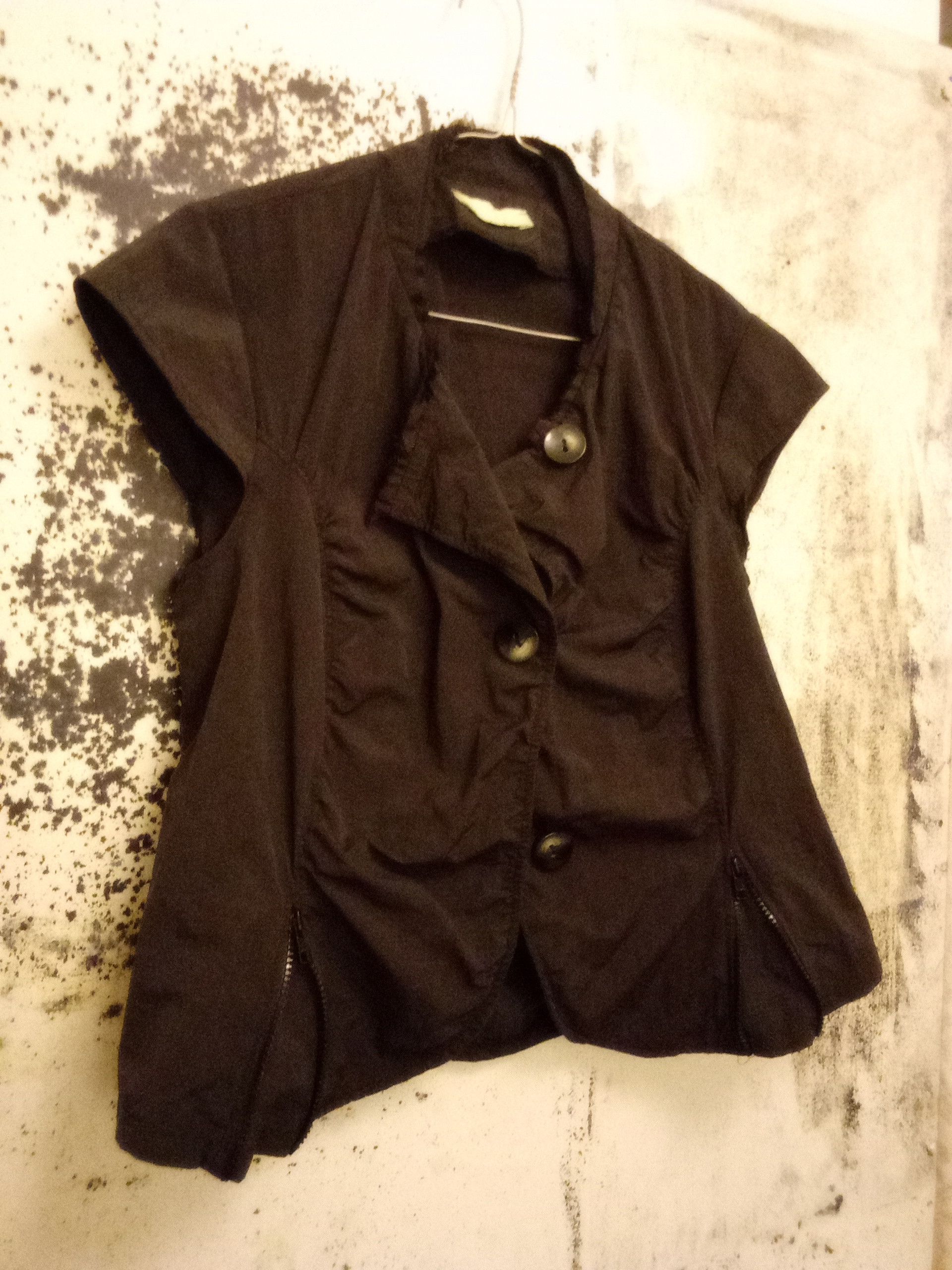 Japanese Brand × Vintage Neo Sleeveless Zip Shirt Goth Vest Distress Cyber y2k opium Size M / US 6-8 / IT 42-44 - 6 Thumbnail
