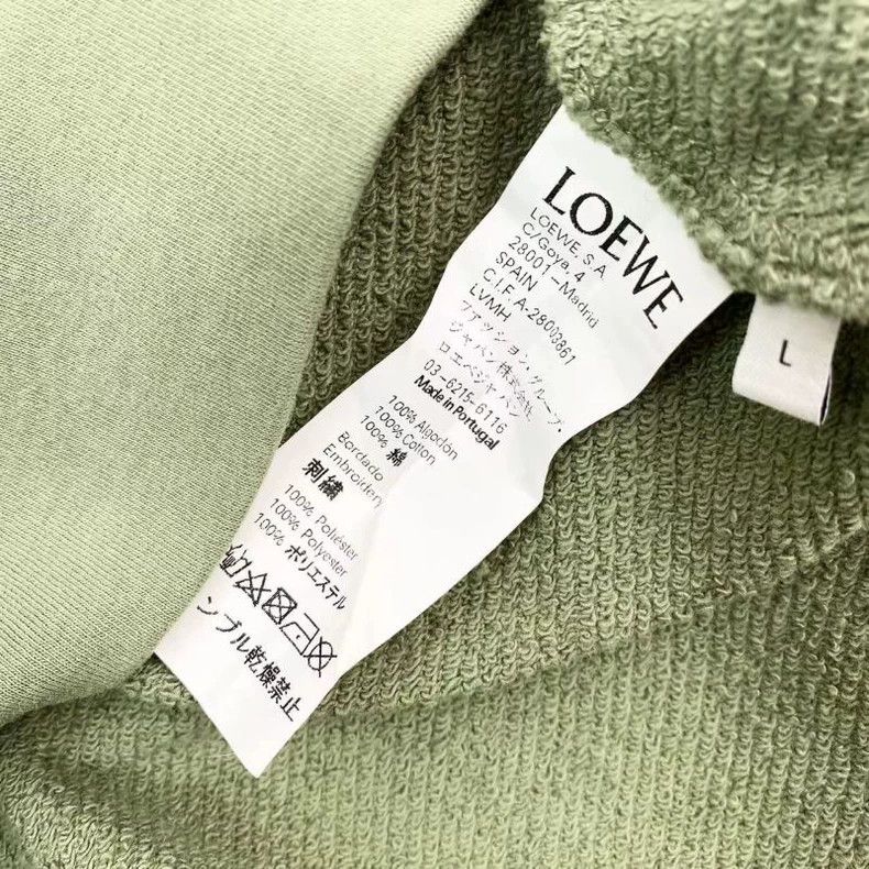 Loewe LOEWE Gray and green chest orange embroidered logo round n Size L / US 10 / IT 46 - 4 Thumbnail