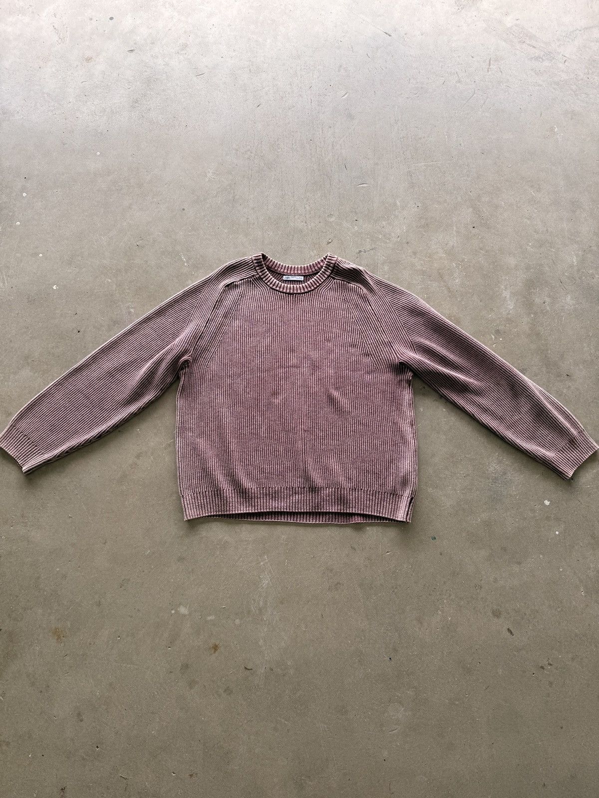 Zara Red zara ribbed brushed sweater Size US L / EU 52-54 / 3 - 1 Thumbnail