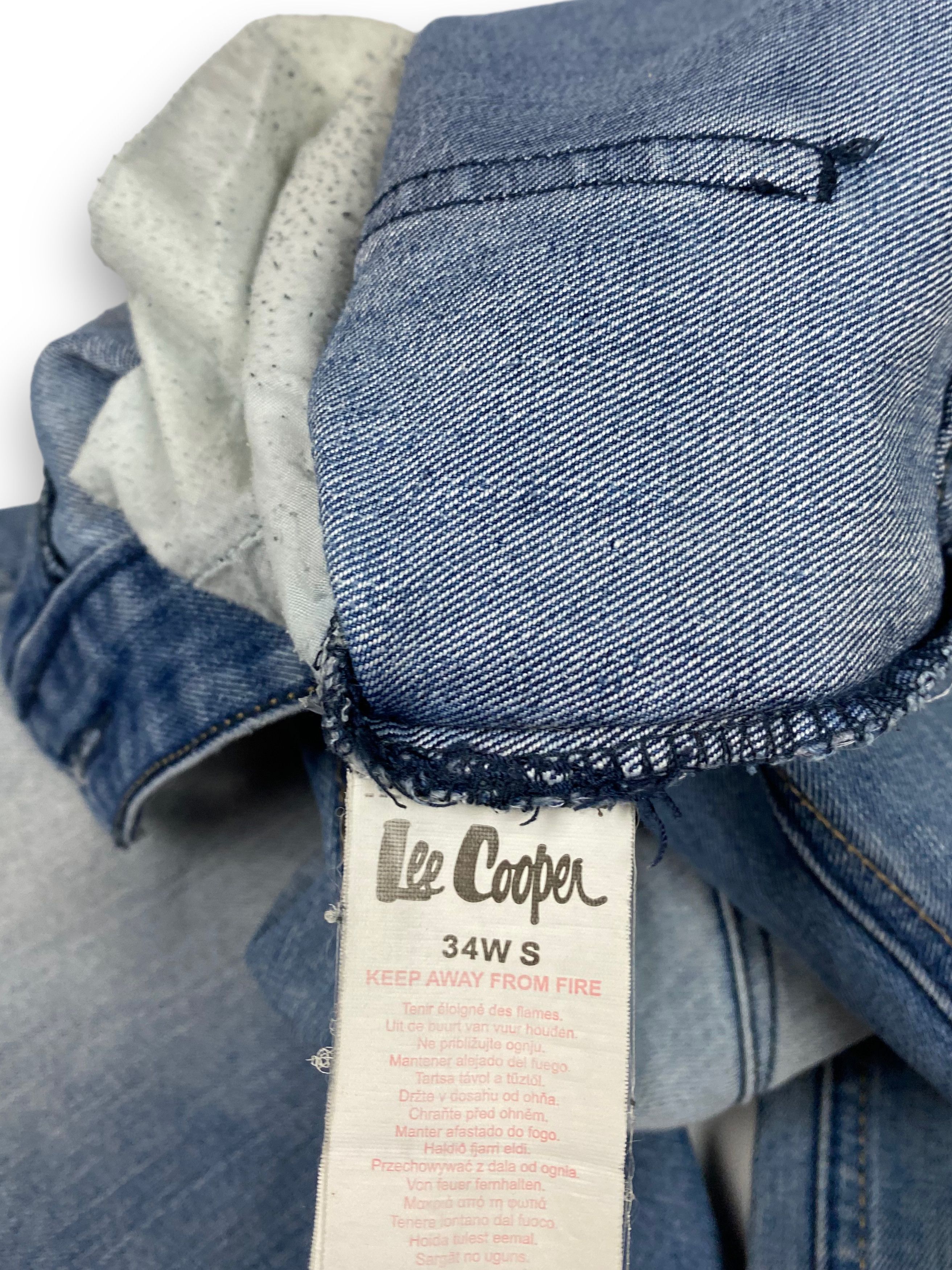 Jean Vintage LEE COOPER Distressed Light Washed Blue Jeans M686 Size US 35 - 12 Thumbnail