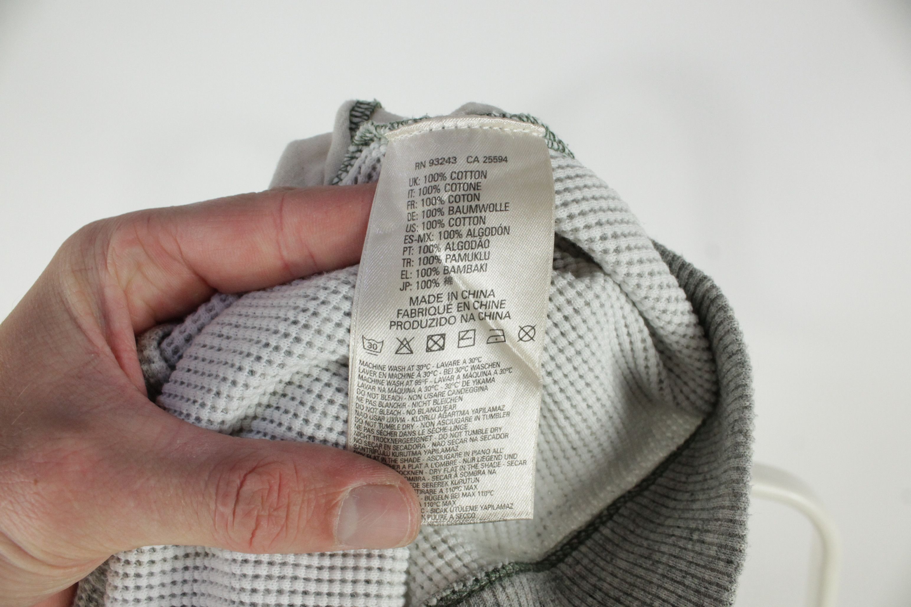 Diesel Diesel Gray Waffle Cotton Shawl Colar Cardigan Men's Size US L / EU 52-54 / 3 - 7 Thumbnail