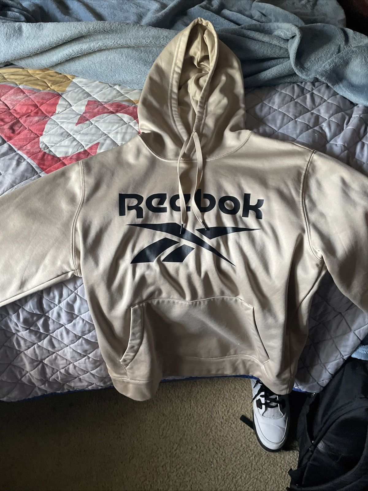 Reebok Reebok Men’s Medium Hoodie Beige Pullover Sweatshirt Size US M / EU 48-50 / 2 - 1 Thumbnail