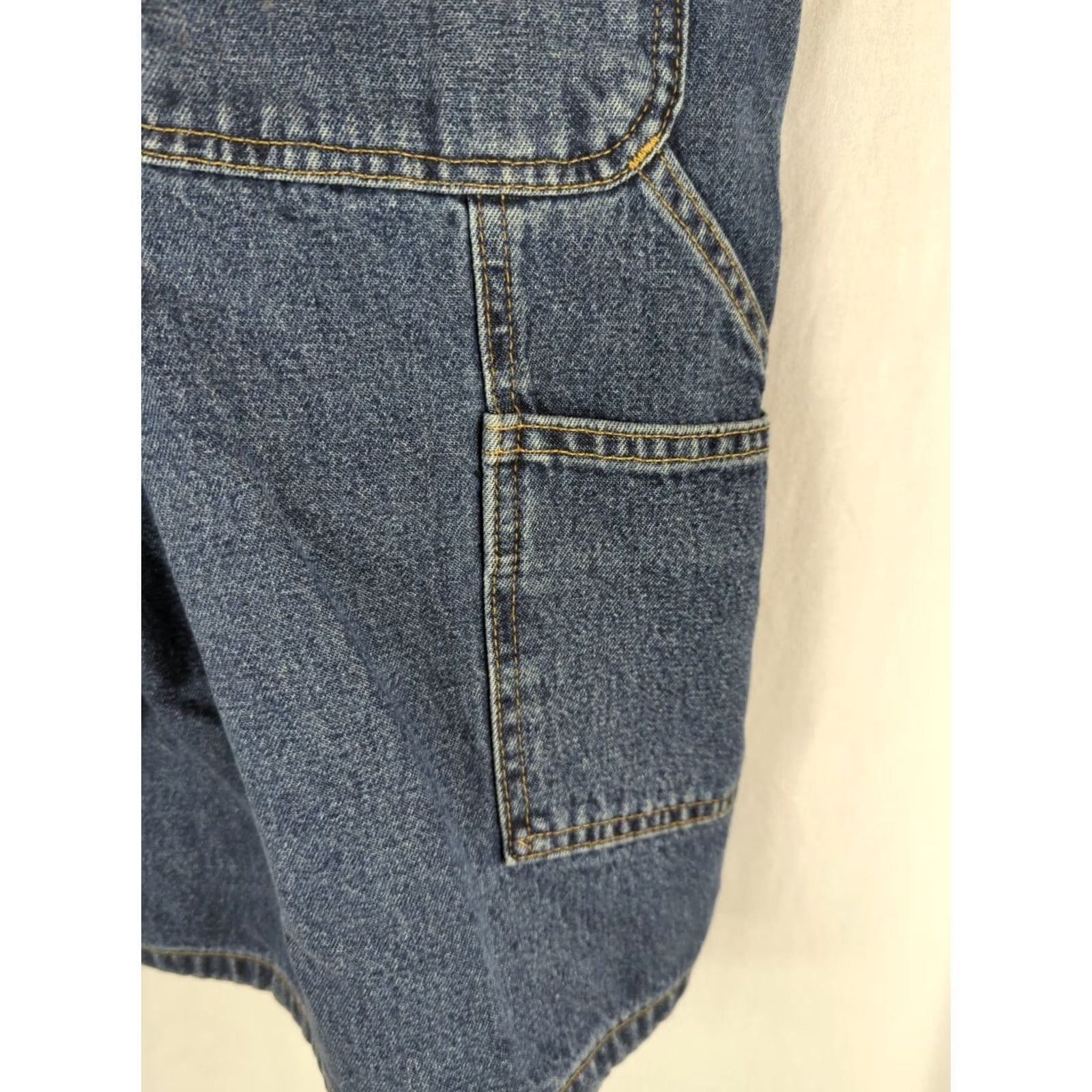 Carhartt Carhartt Denim Carpenter Shorts Blue 44 Denim Workwear Utility Belt Loops Zip Size US 44 / EU 60 - 6 Thumbnail