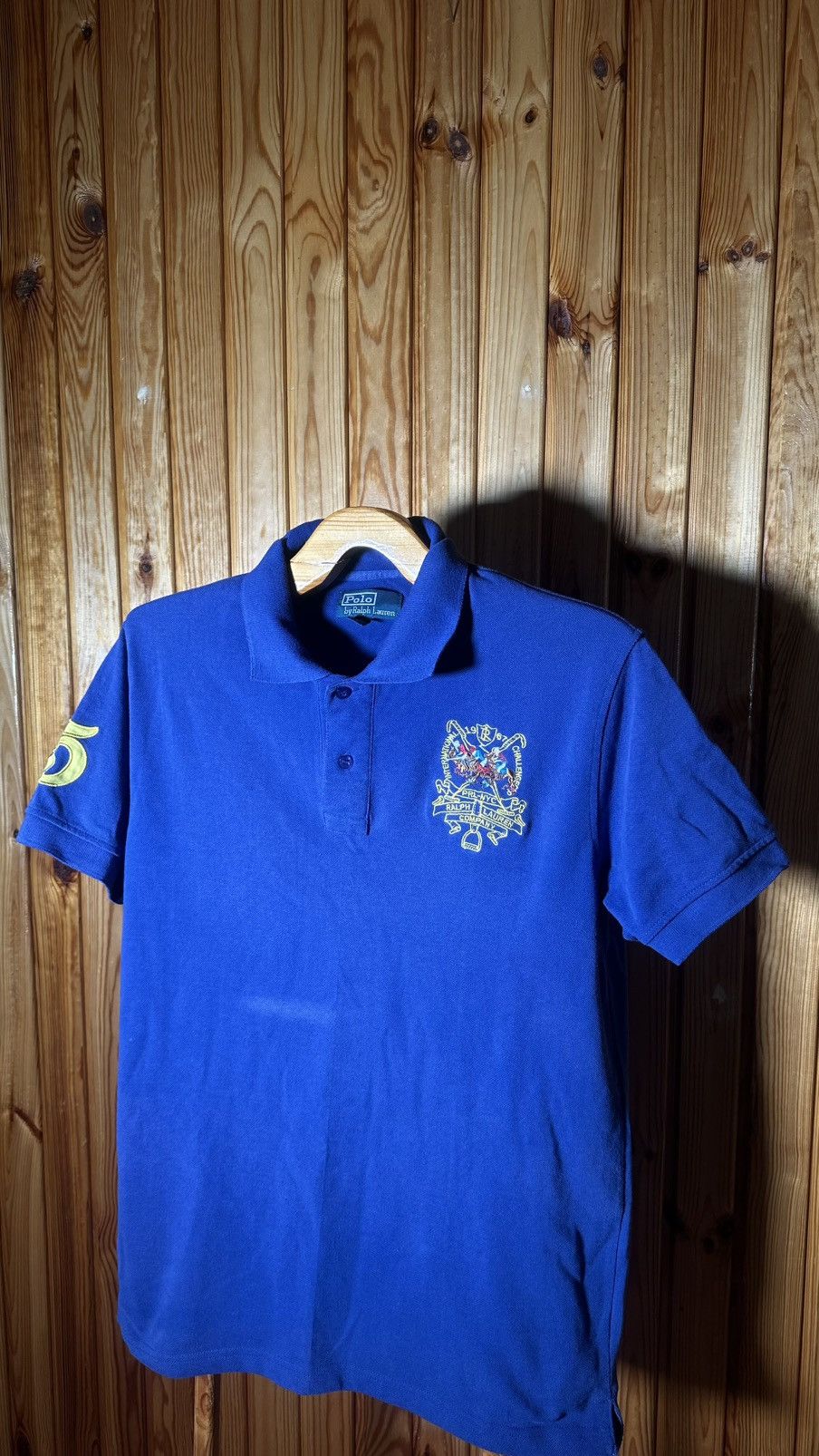 Polo Ralph Lauren Polo Ralph Lauren Y2KTriple Pony Horse Embroidered Shirt Size US XL / EU 56 / 4 - 5 Thumbnail