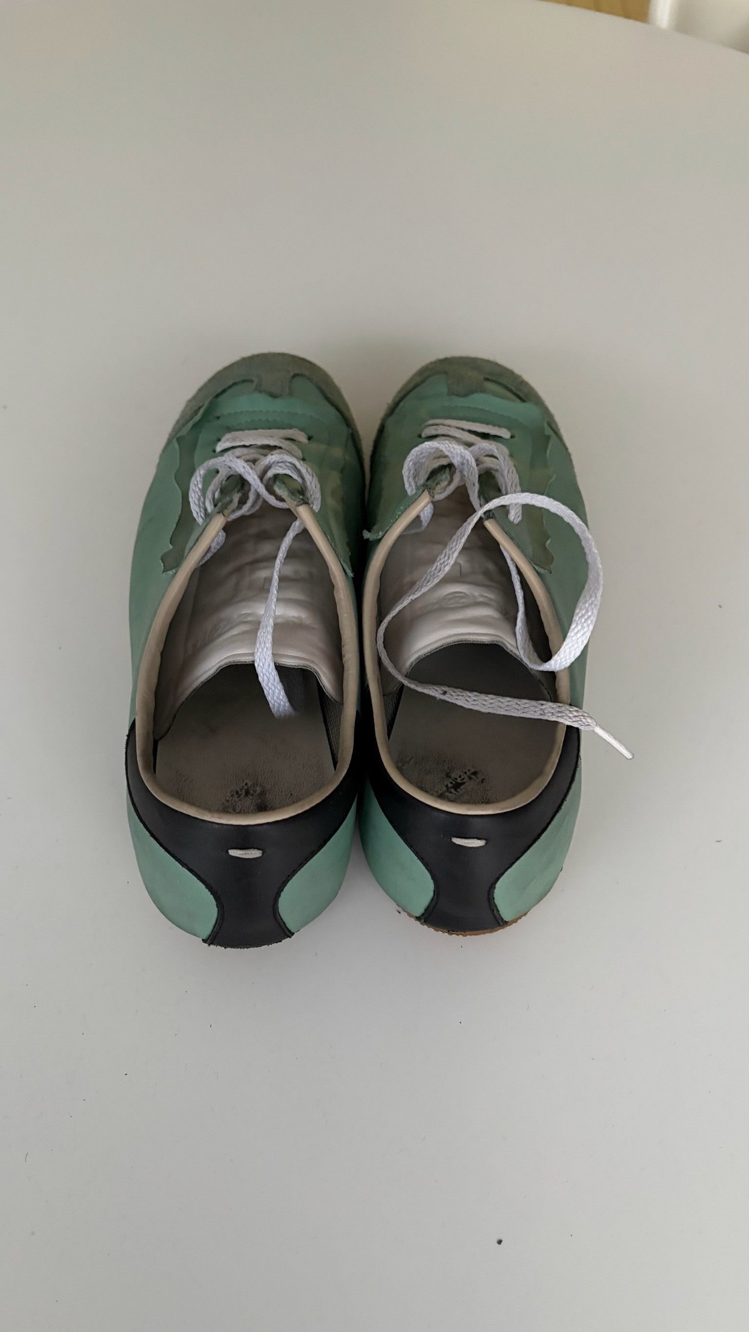 Maison Margiela Maison Margiela Green Featherlight Low-Top Sneakers Size US 10 / EU 43 - 7 Thumbnail