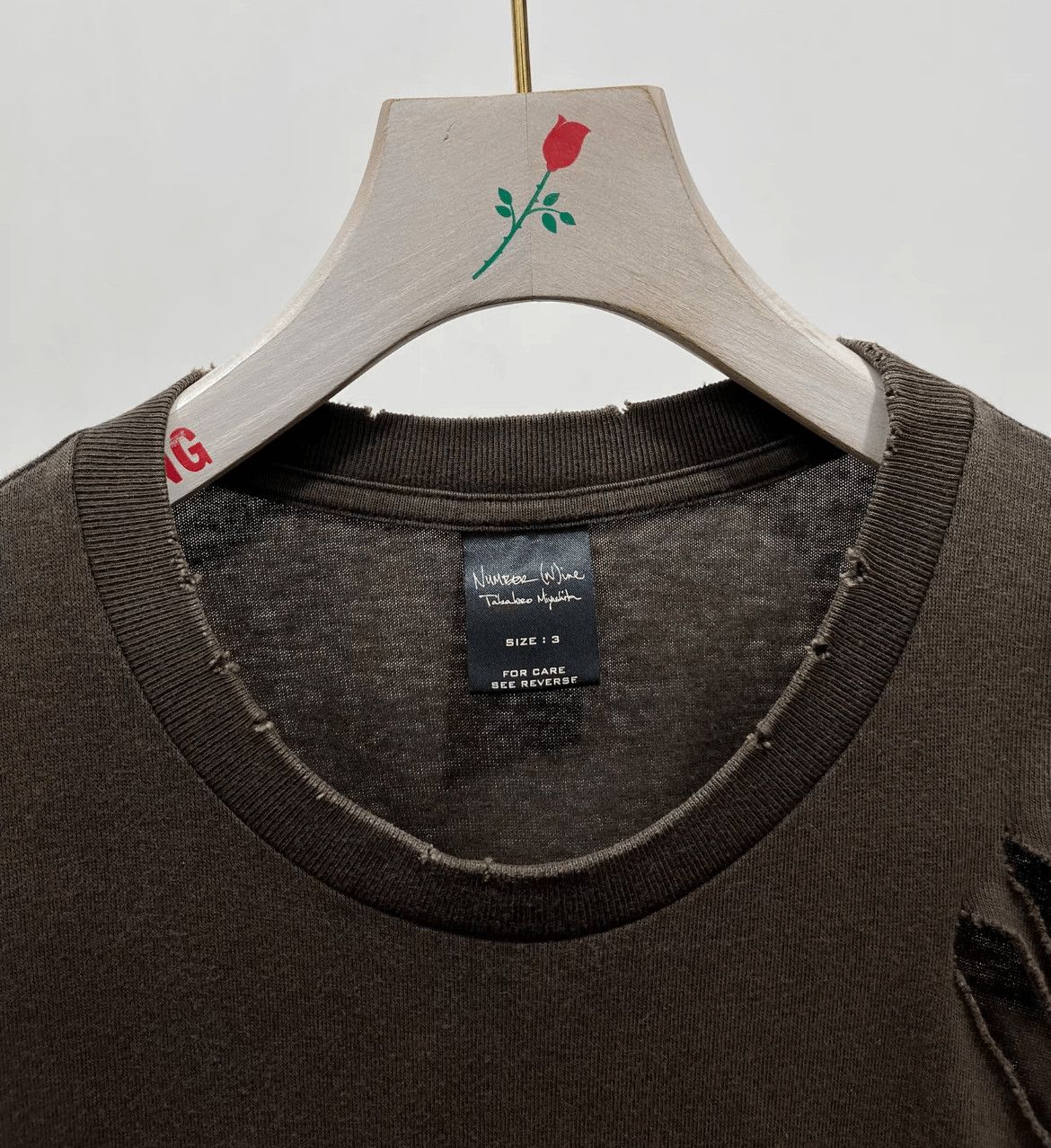 Number (N)ine Number (N)ine Sz 3 Number Nine 04AW Destroyed Slogan Tee-2 Size US L / EU 52-54 / 3 - 4 Thumbnail