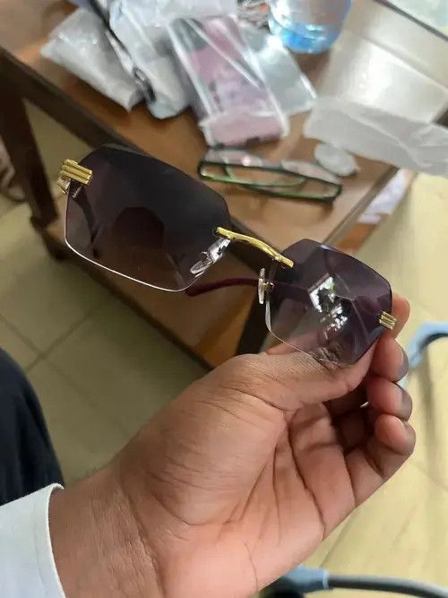 Electric Visual Rimless Square Sunglasses Size ONE SIZE - 1 Thumbnail
