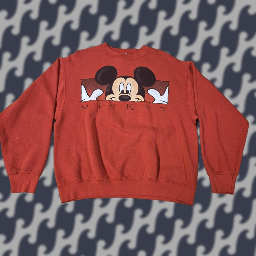 Disney VINTAGE Disney Store Sweatshirt Mens Medium Mickey Mouse Graphic Made USA 90s Size US M / EU 48-50 / 2 - 1 Thumbnail