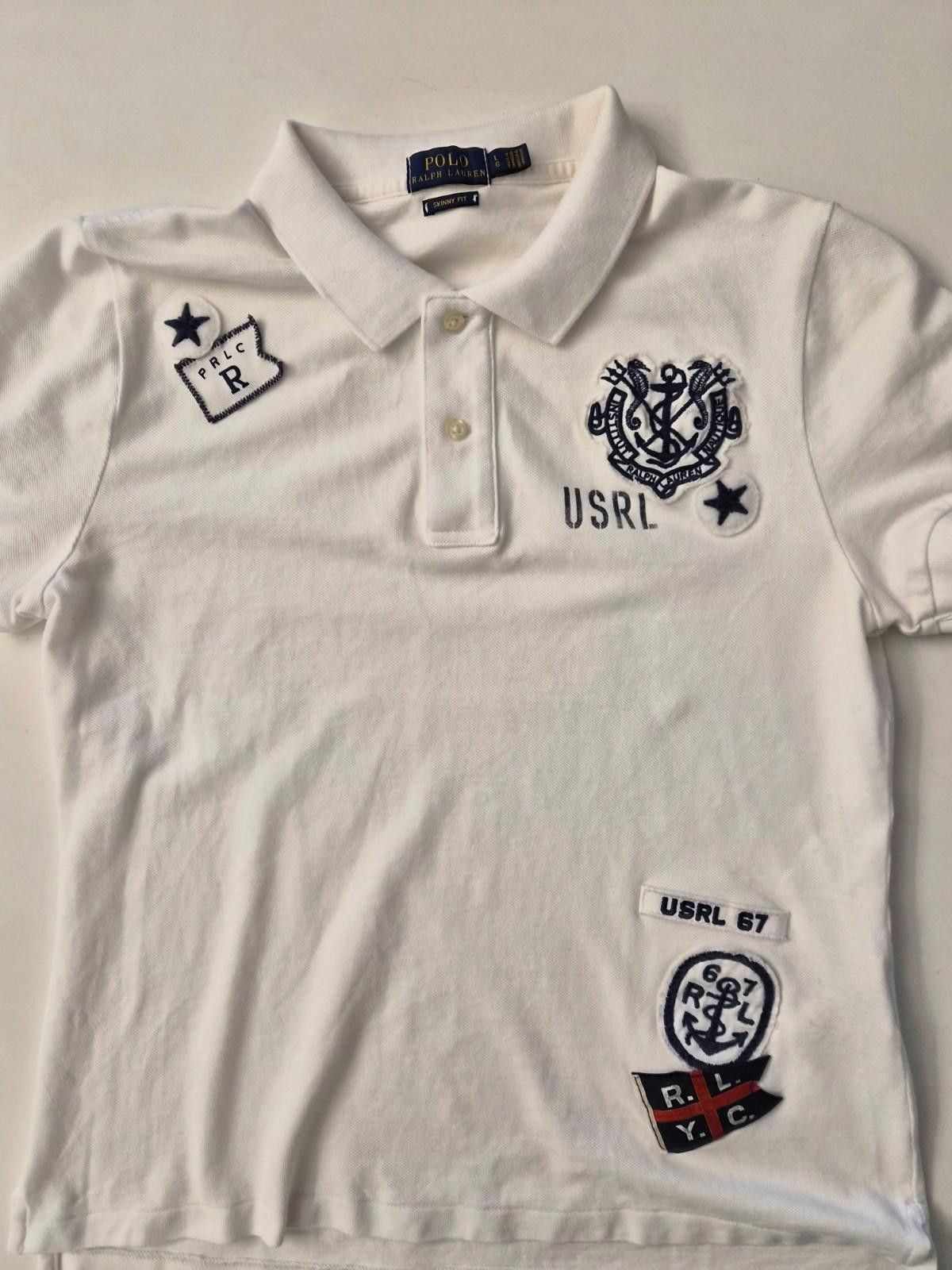 Polo Ralph Lauren Polo Ralph Lauren Women L Skinny Fit Polo Shirt White Size L / US 10 / IT 46 - 1 Thumbnail