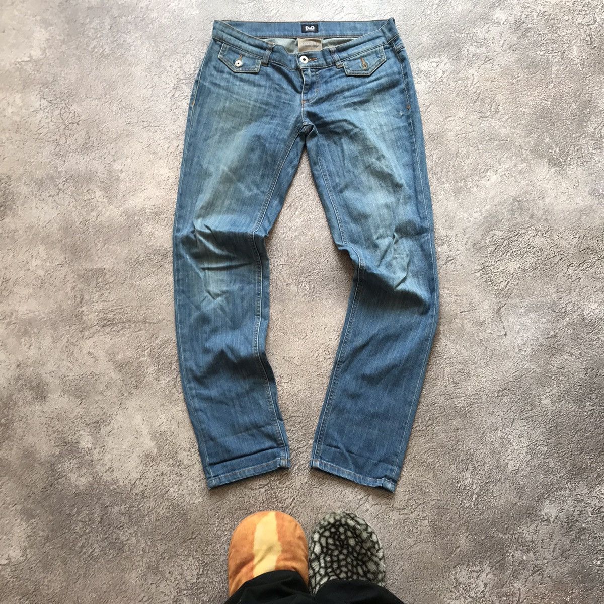 Vintage Vintage 90s Dolce Gabbana Distressed Baggy Jeans Grunge 26 Size 26" / US 2 / IT 38 - 2 Thumbnail