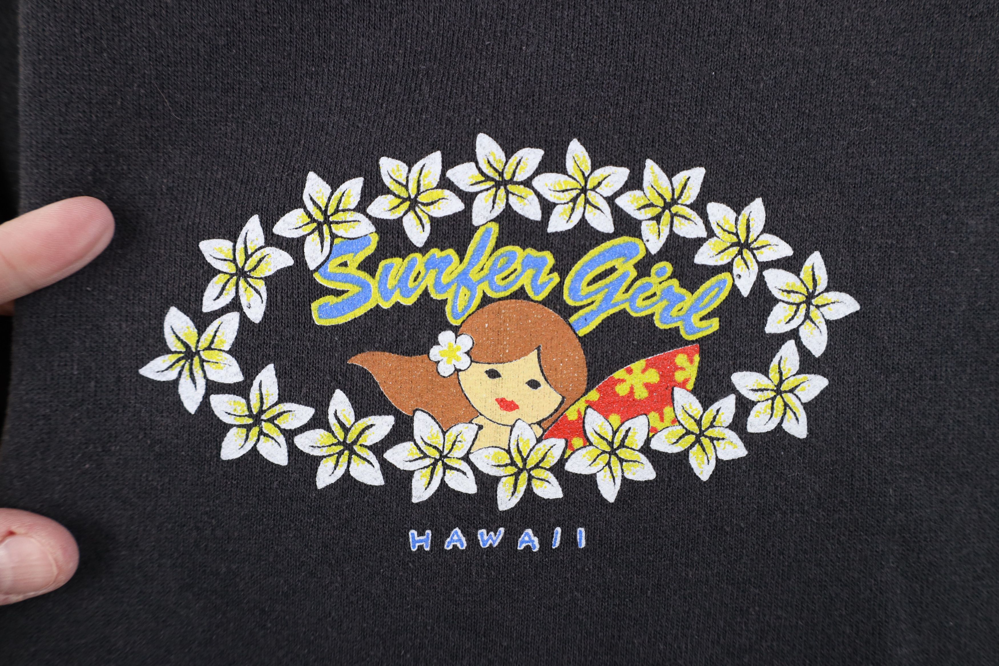 Vintage Vintage 90s Streetwear Babydoll Hawaii Sweatshirt Black Size M / US 6-8 / IT 42-44 - 4 Thumbnail