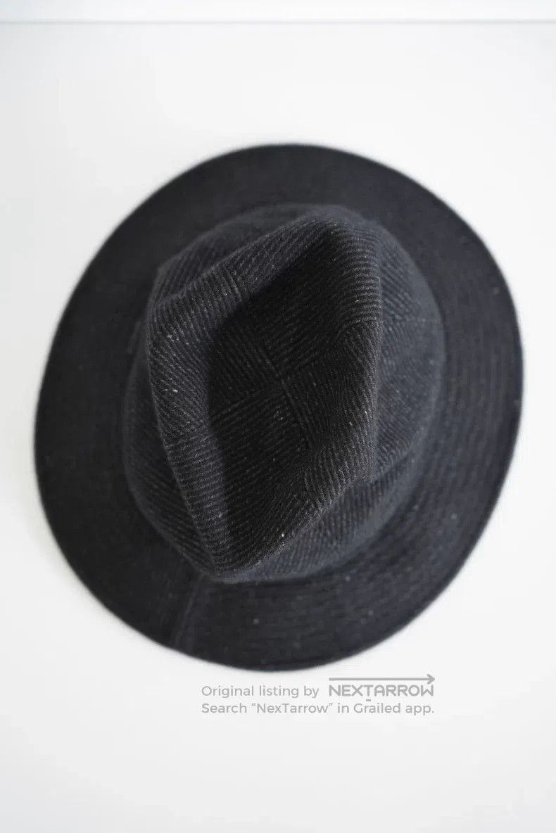 Yohji Yamamoto Yohji Yamamoto Coarse Tweed Wool Felt Hat Size ONE SIZE - 5 Thumbnail