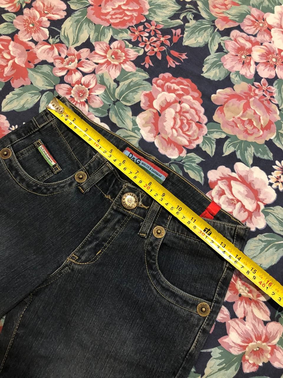 Dolce & Gabbana blue jeans Vintage Y2K Dolce&Gabbana luxury Denim pants Size 29" - 13 Thumbnail