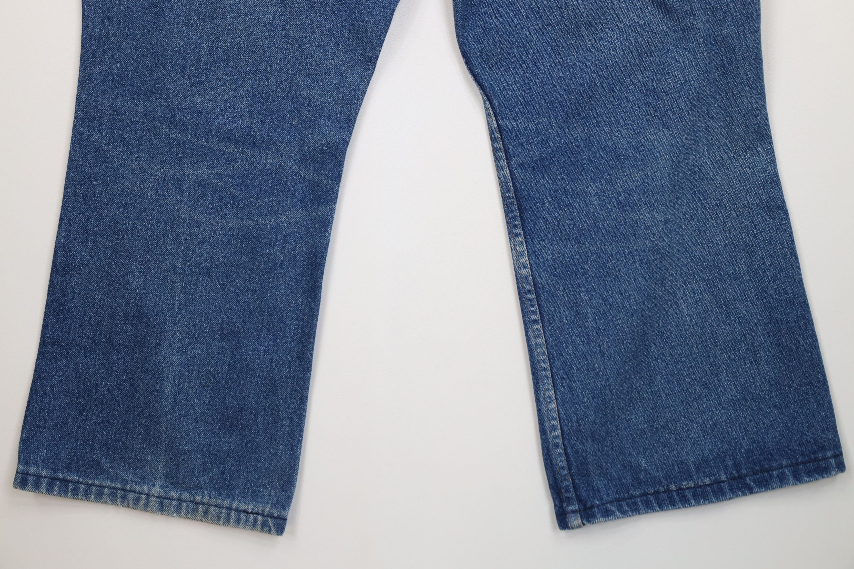 Vintage Vintage 80s 90s Streetwear Flared Wide Leg Denim Jeans Blue Size US 40 / EU 56 - 13 Thumbnail