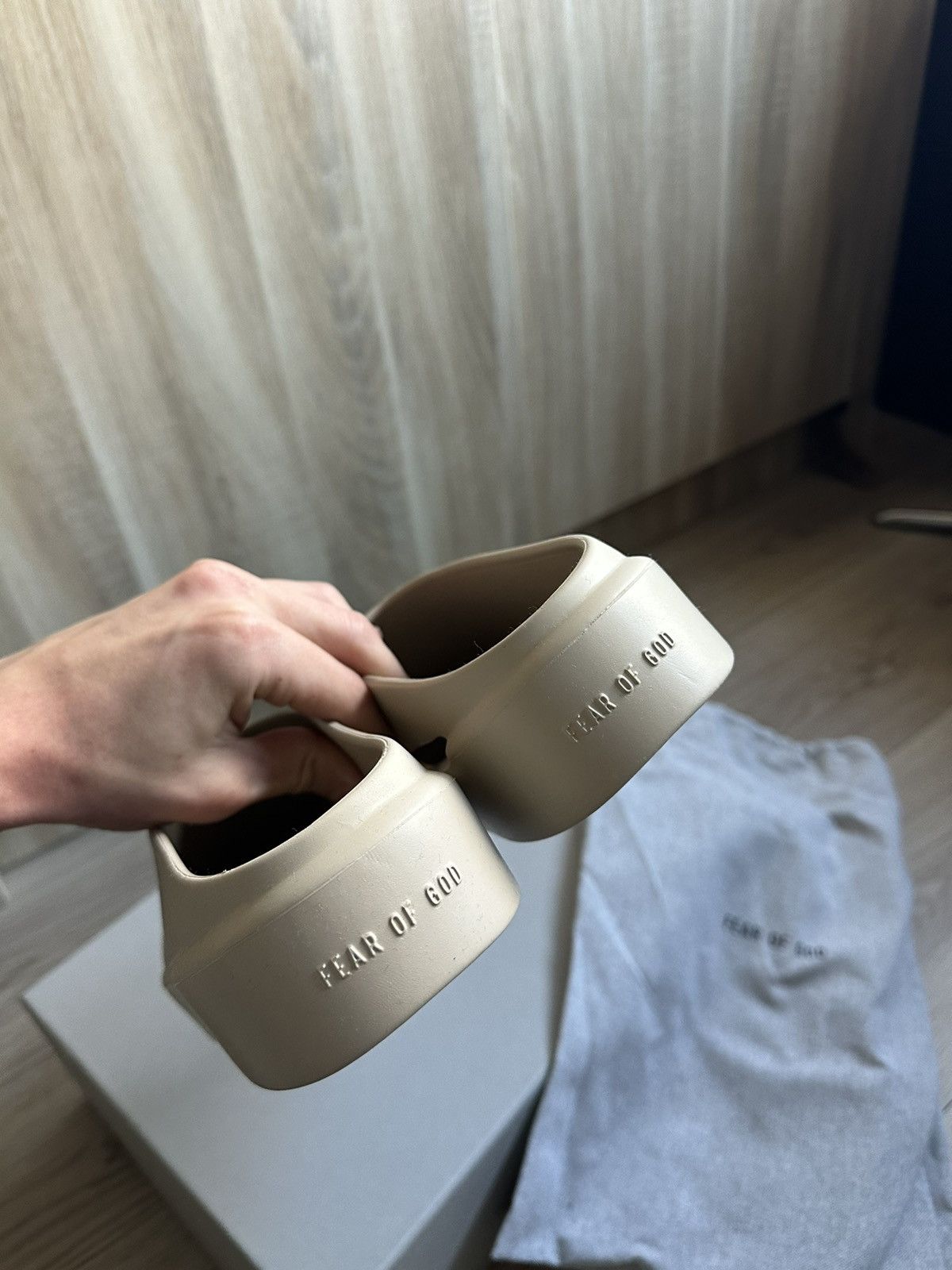Fear of God Fear of god Slip On Slides Size US 7 / EU 40 - 4 Thumbnail