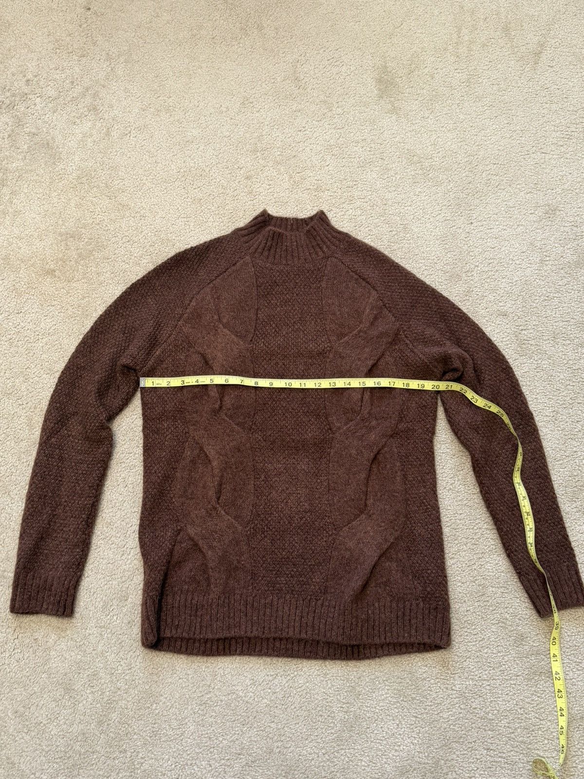 Zara Zara Cable-Knit Mock Neck Sweater Size US L / EU 52-54 / 3 - 2 Thumbnail