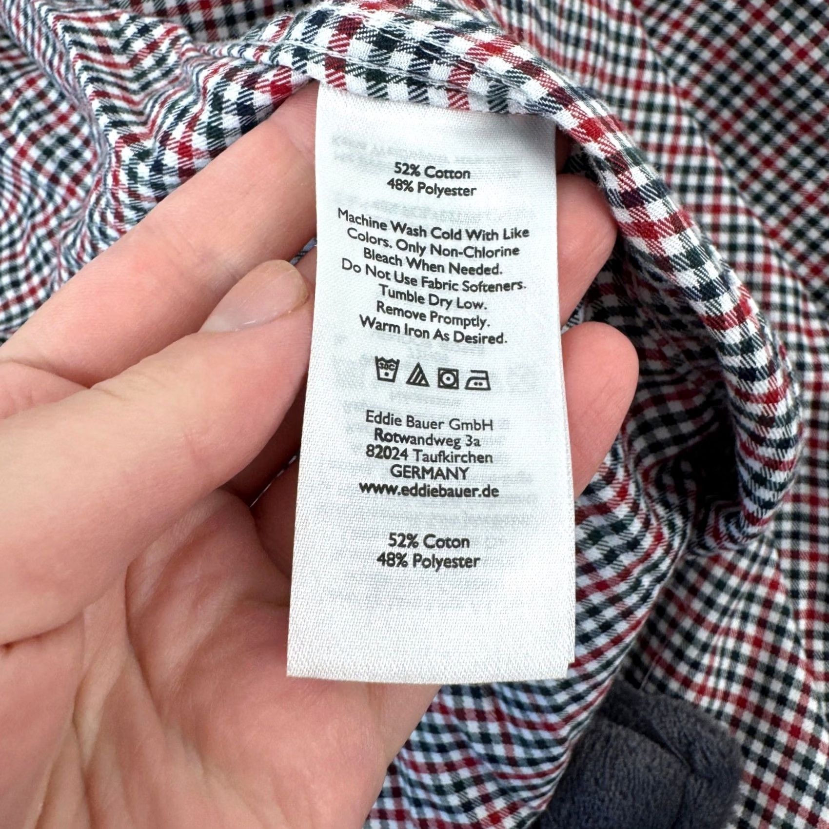 Eddie Bauer Eddie Bauer Womens Shirt S Red Gingham Plaid Long Sleeve Button Up Raw Hem Size S / US 4 / IT 40 - 3 Thumbnail
