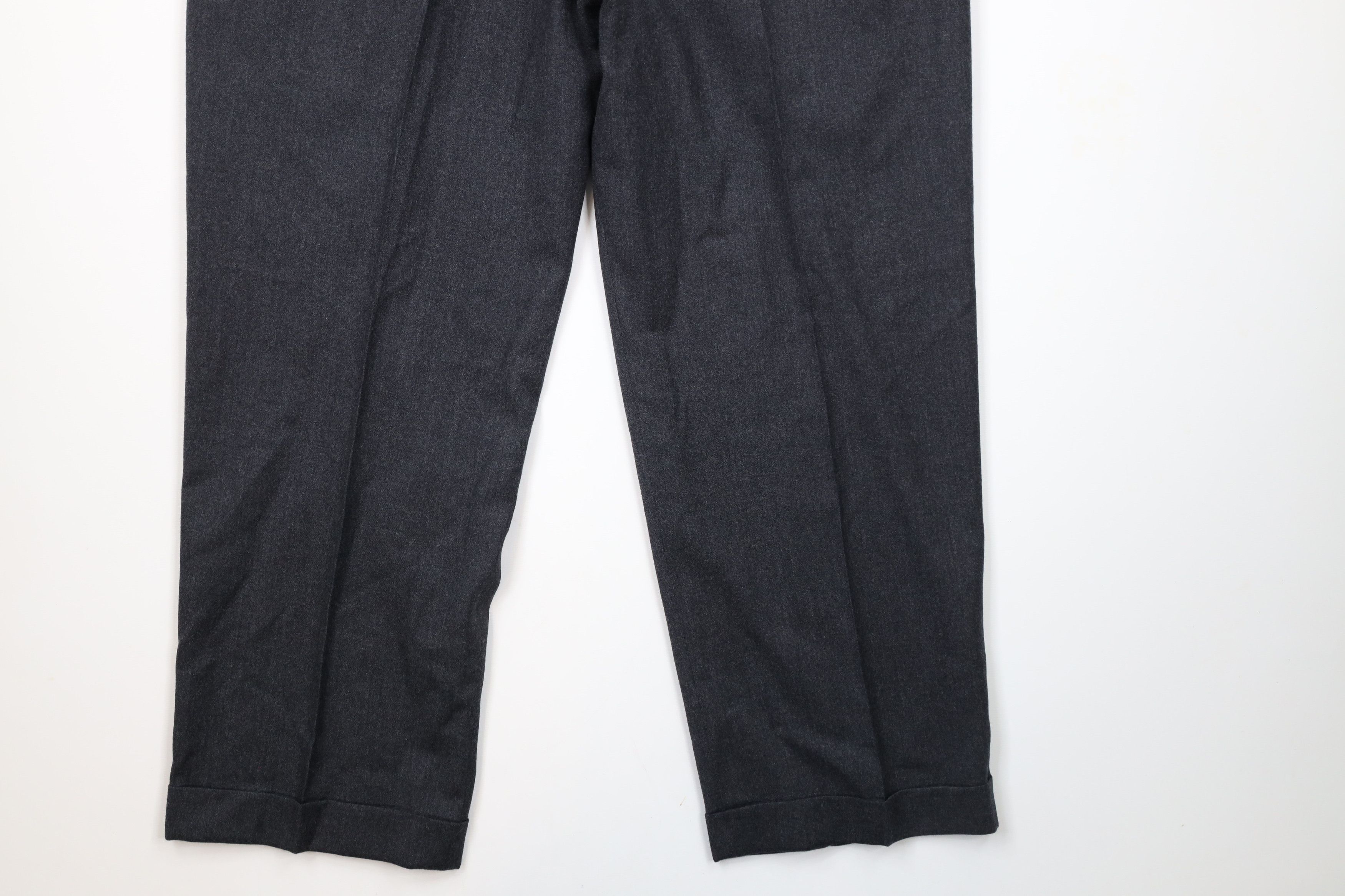 Brooks Brothers × Vintage Vintage 70s Brooks Brothers Cuffed Wide Leg Pants USA Size US 38 / EU 54 - 10 Thumbnail