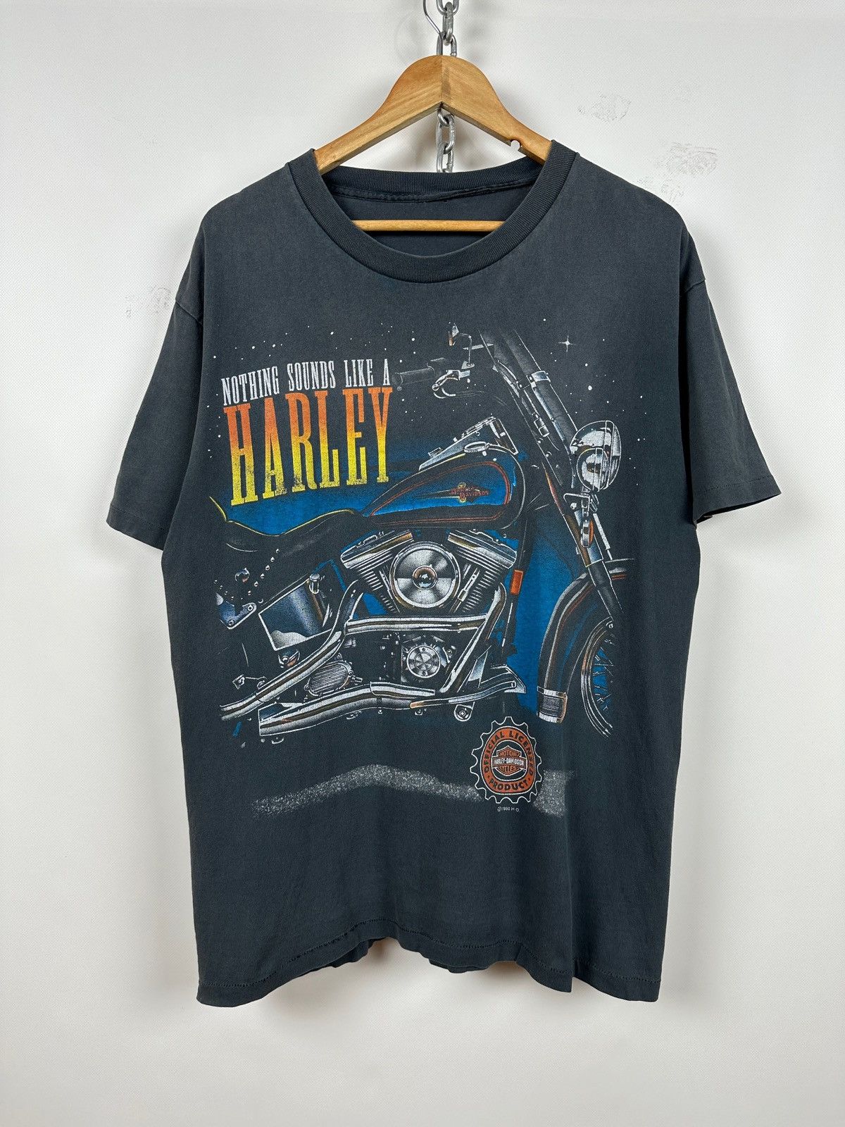 Harley Davidson 1996 Vintage Harley Davidson Nothing Sounds Single Stitch Size US XL / EU 56 / 4 - 1 Thumbnail