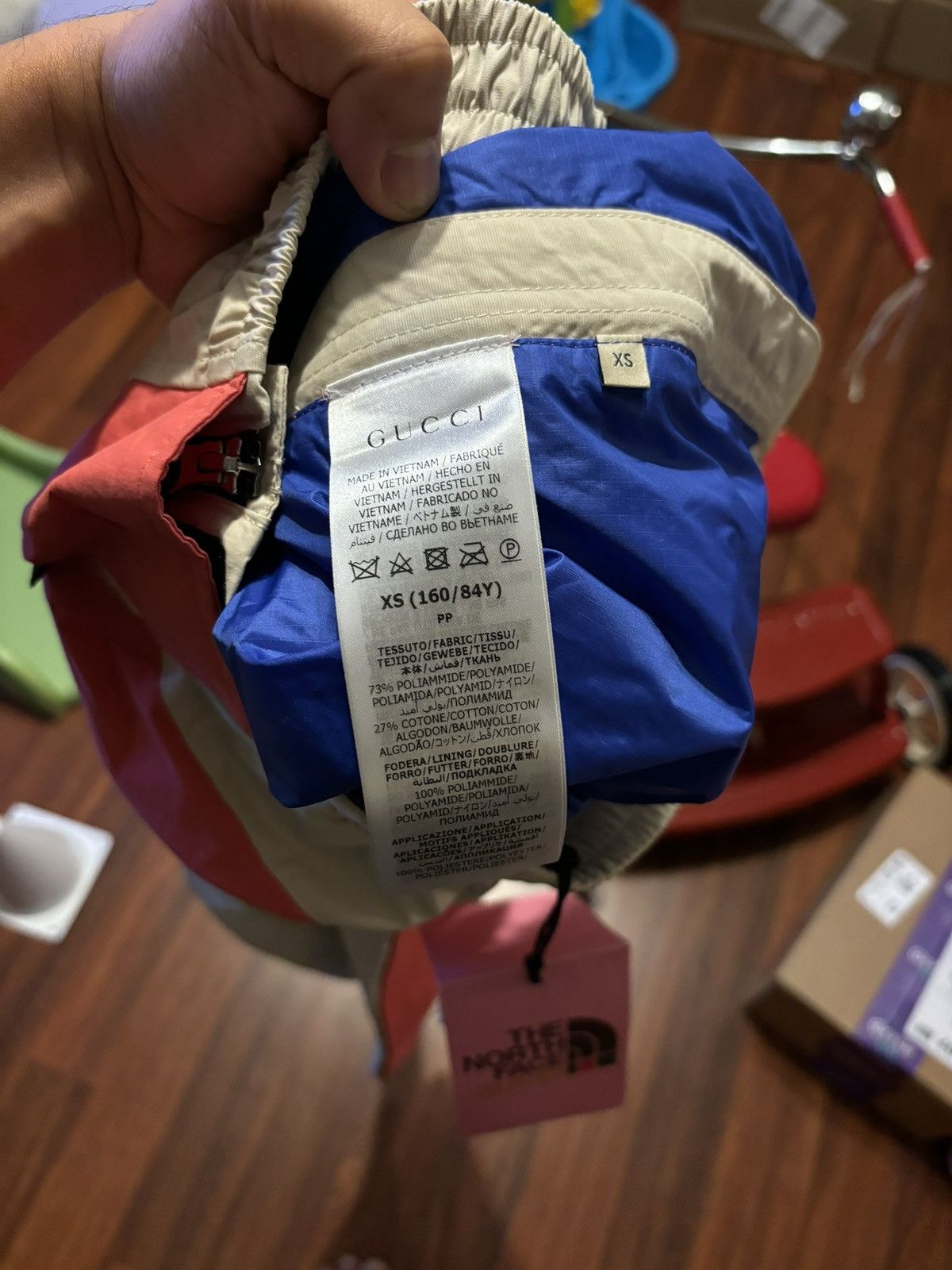 The North Face Gucci X The North Face Cotton Pants White/Dark Pink Size 26" / US 2 / IT 38 - 10 Thumbnail