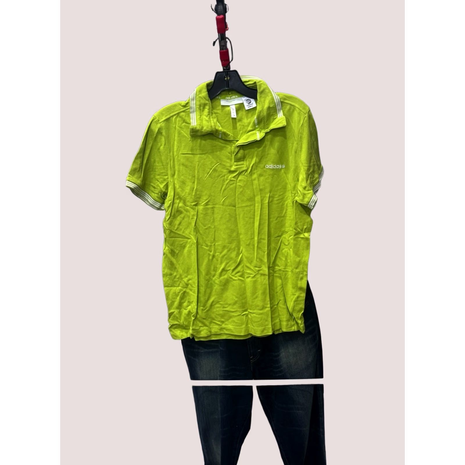 Adidas Adidas Polo Shirt M Navy? Neon Lime Green Rare POLO SHIRT Medium M Men Multicolor Long Sleeve Size US M / EU 48-50 / 2 - 1 Thumbnail