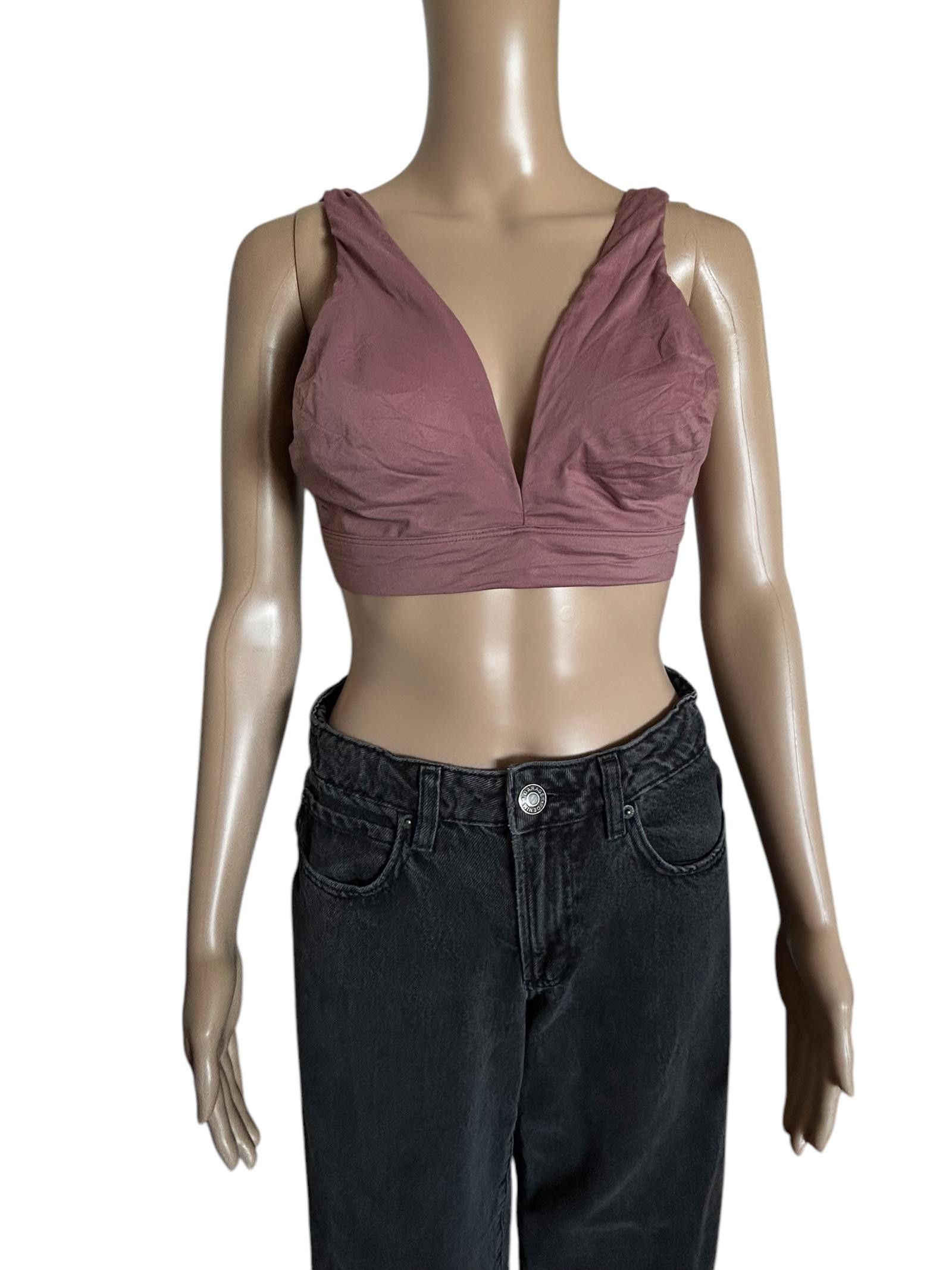 Designer Victoria's Secret Blush Pink Cropped Bra Size XL / US 12-14 / IT 48-50 - 1 Thumbnail