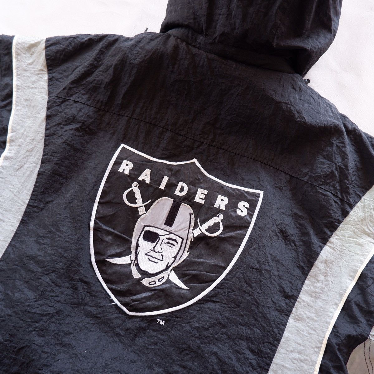 NFL × Starter × Vintage Oakland Raider Starter Half Zip Jacket Size US L / EU 52-54 / 3 - 12 Thumbnail