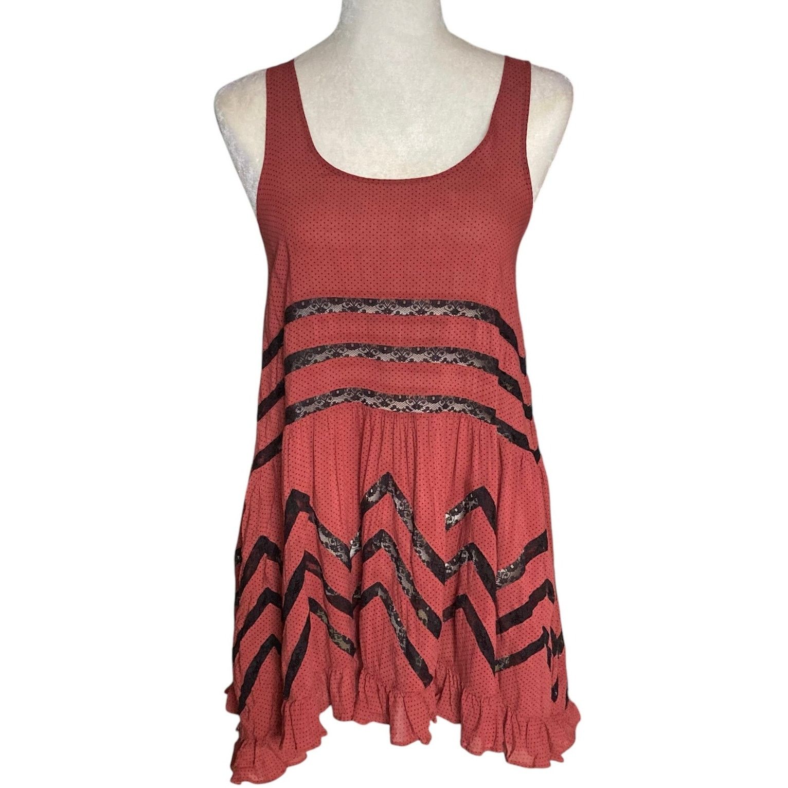 Free People Free People Intimately Tunic top trapeze Dress voile & lace Size XS / US 0-2 / IT 36-38 - 10 Thumbnail