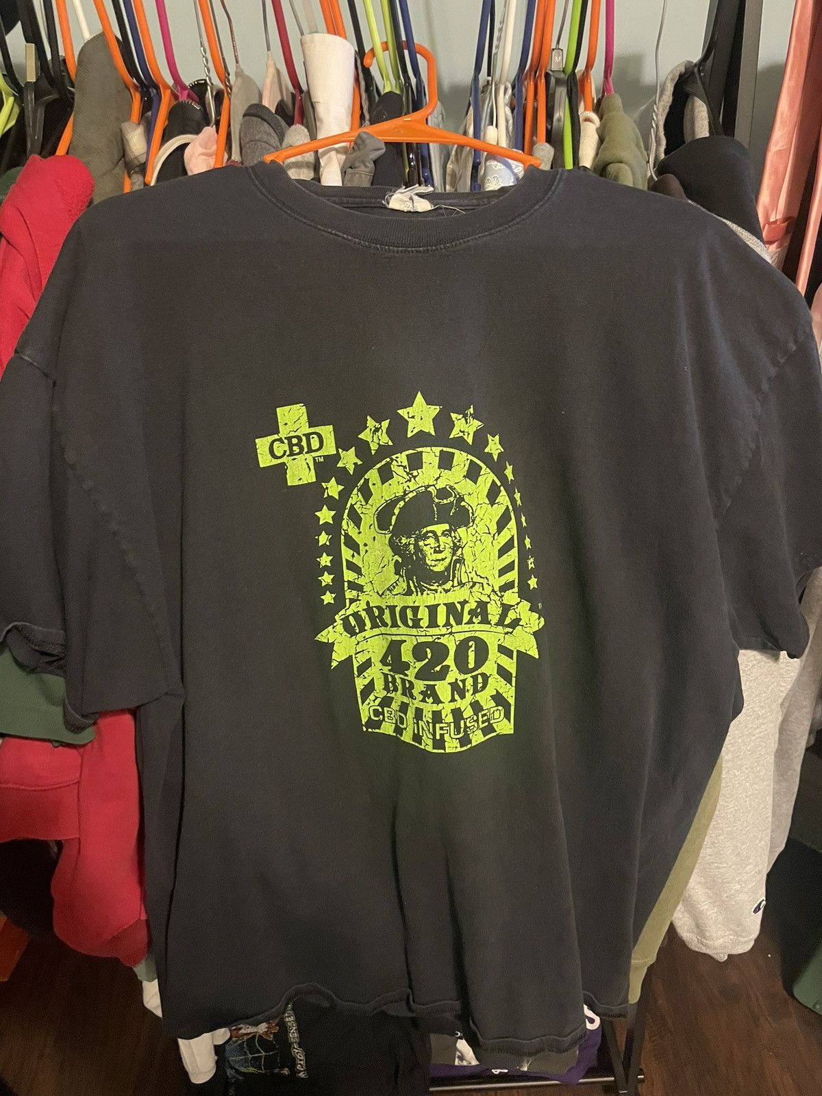 Band Tees × Vintage VINTAGE 420 CBD SHIRT Size US XXL / EU 58 / 5 - 1 Thumbnail
