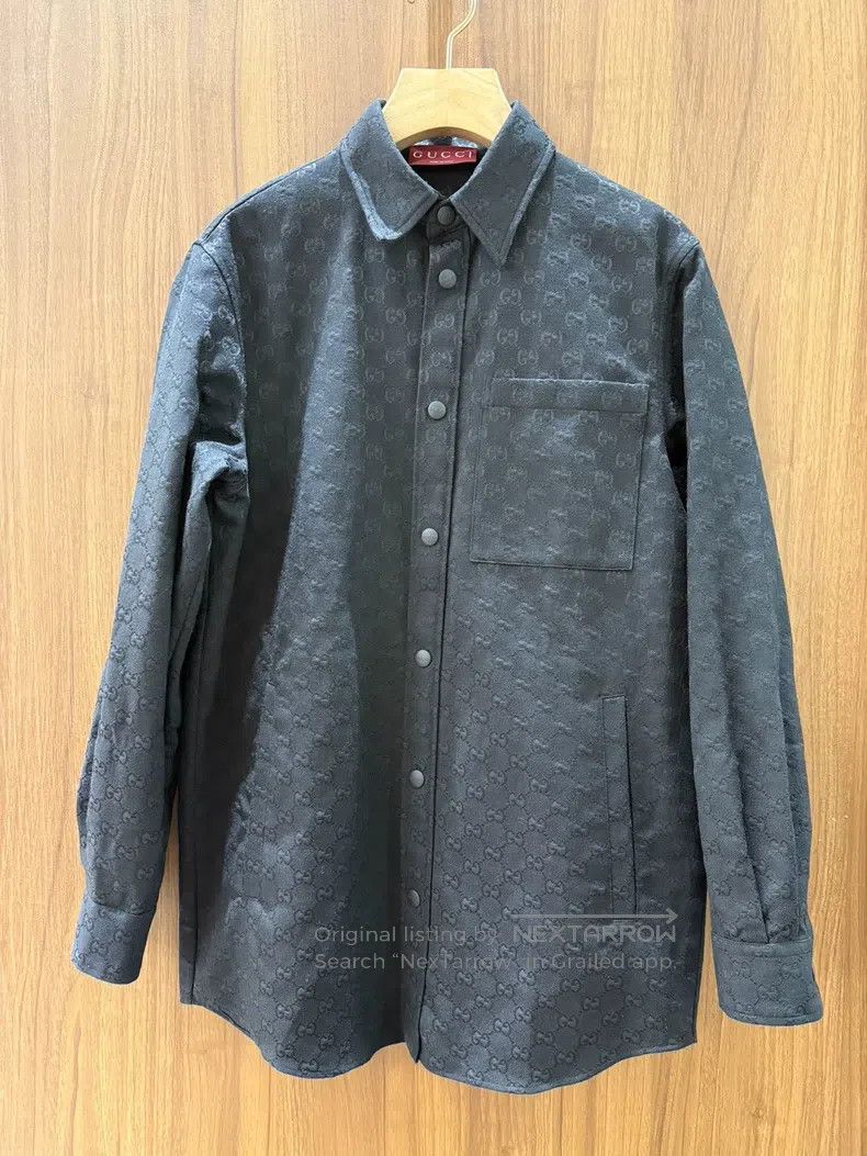 Gucci Long-sleeved shirt with black old-fashioned full pri