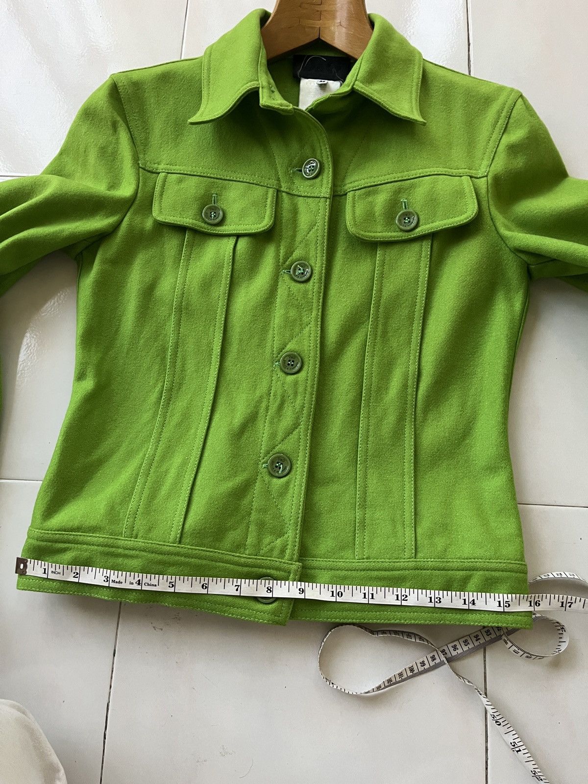 Dolce & Gabbana Dolce & Gabbana Green Neon Wool Jacket Size XS / US 0-2 / IT 36-38 - 12 Thumbnail
